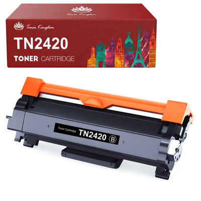 Toner Kingdom Tonerpatrone »Kompatible Tonerkartusche als Ersatz für Brother TN-2420 TN-2410«, (1er-pack Schwarz, 3,000 Seiten), für DCP-L2510D L2530DW L2550DN