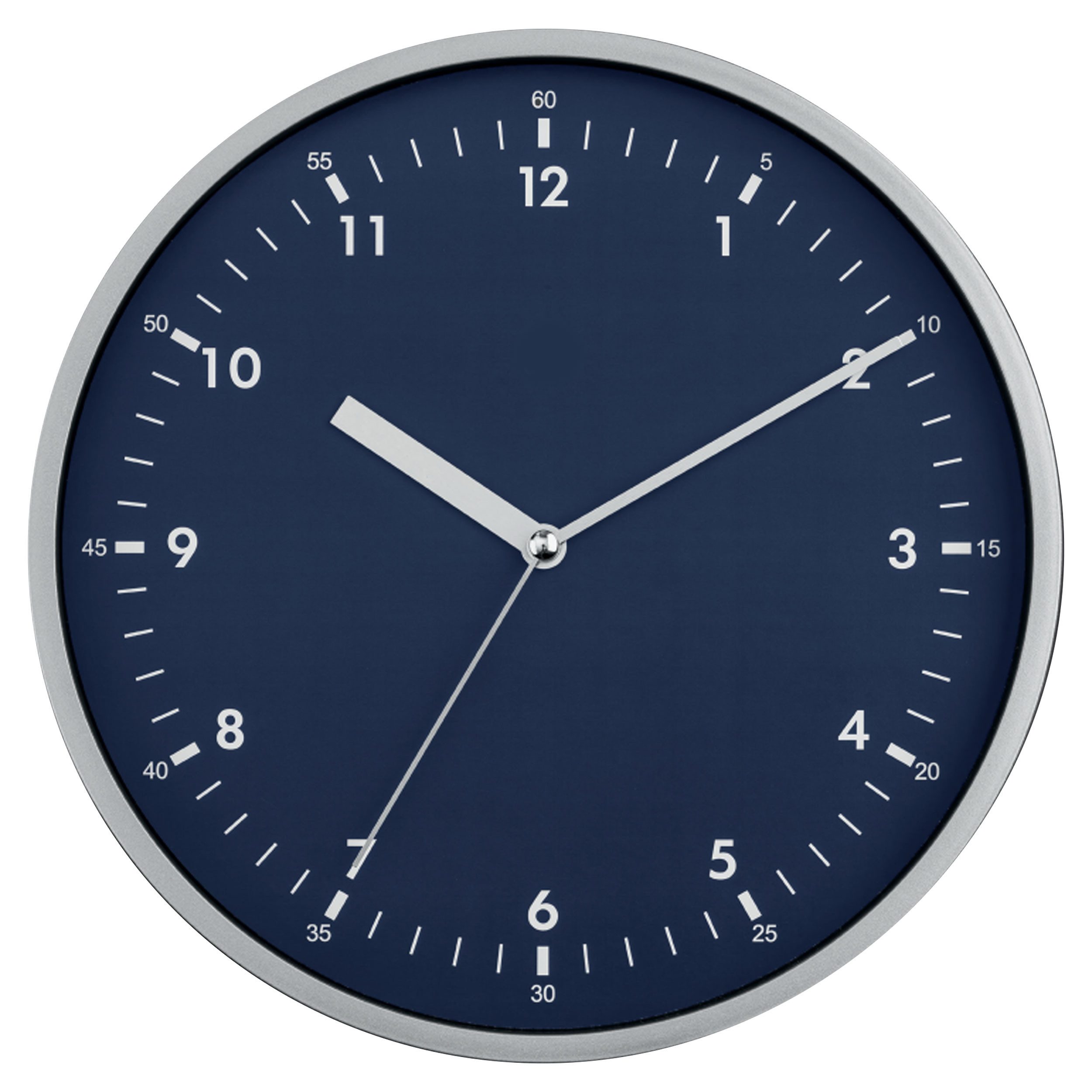 Miraval Wanduhr Design Wanduhr Silber 25 cm