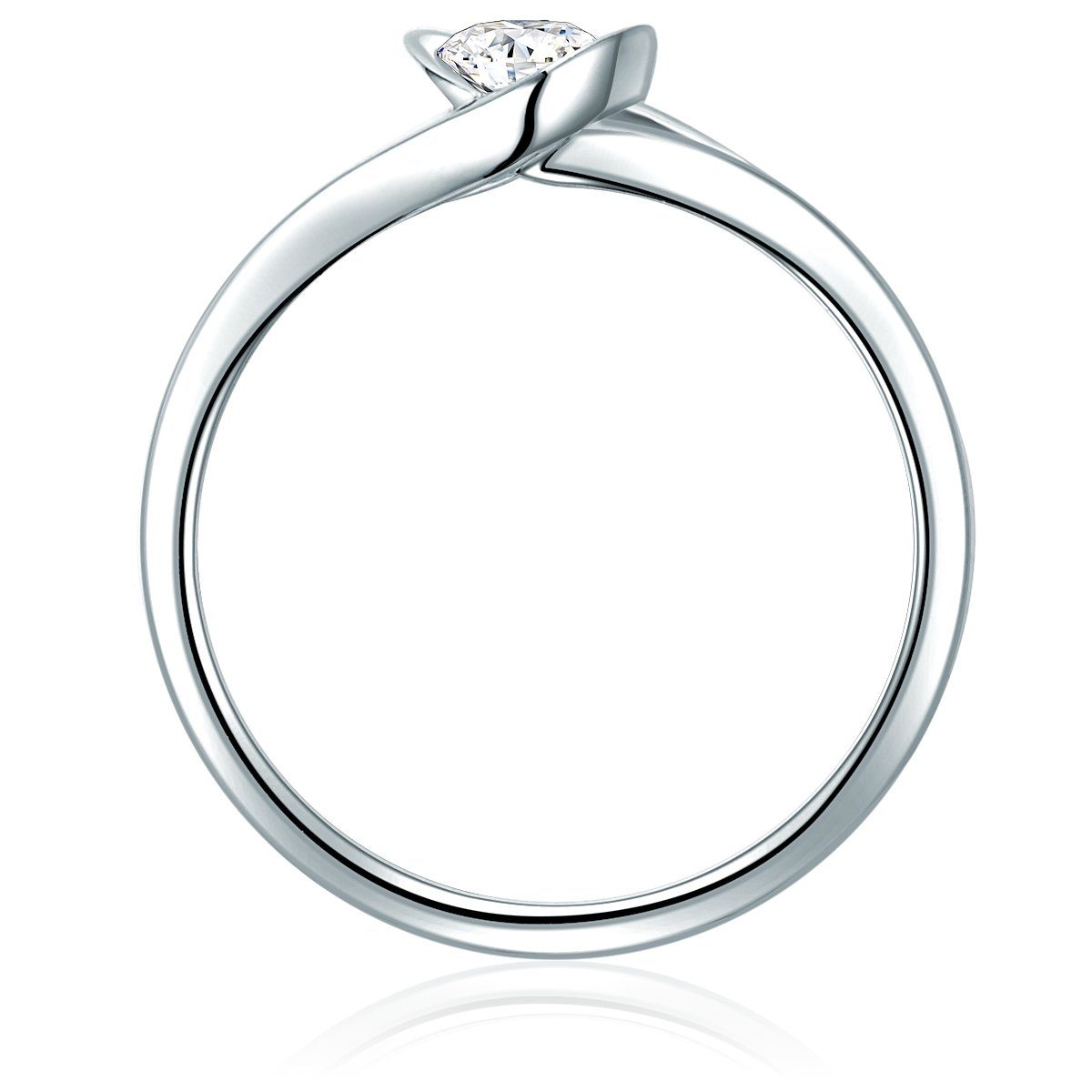 Trilani Silberring silber, mit Zirkonia im Brillant-Look günstig online kaufen