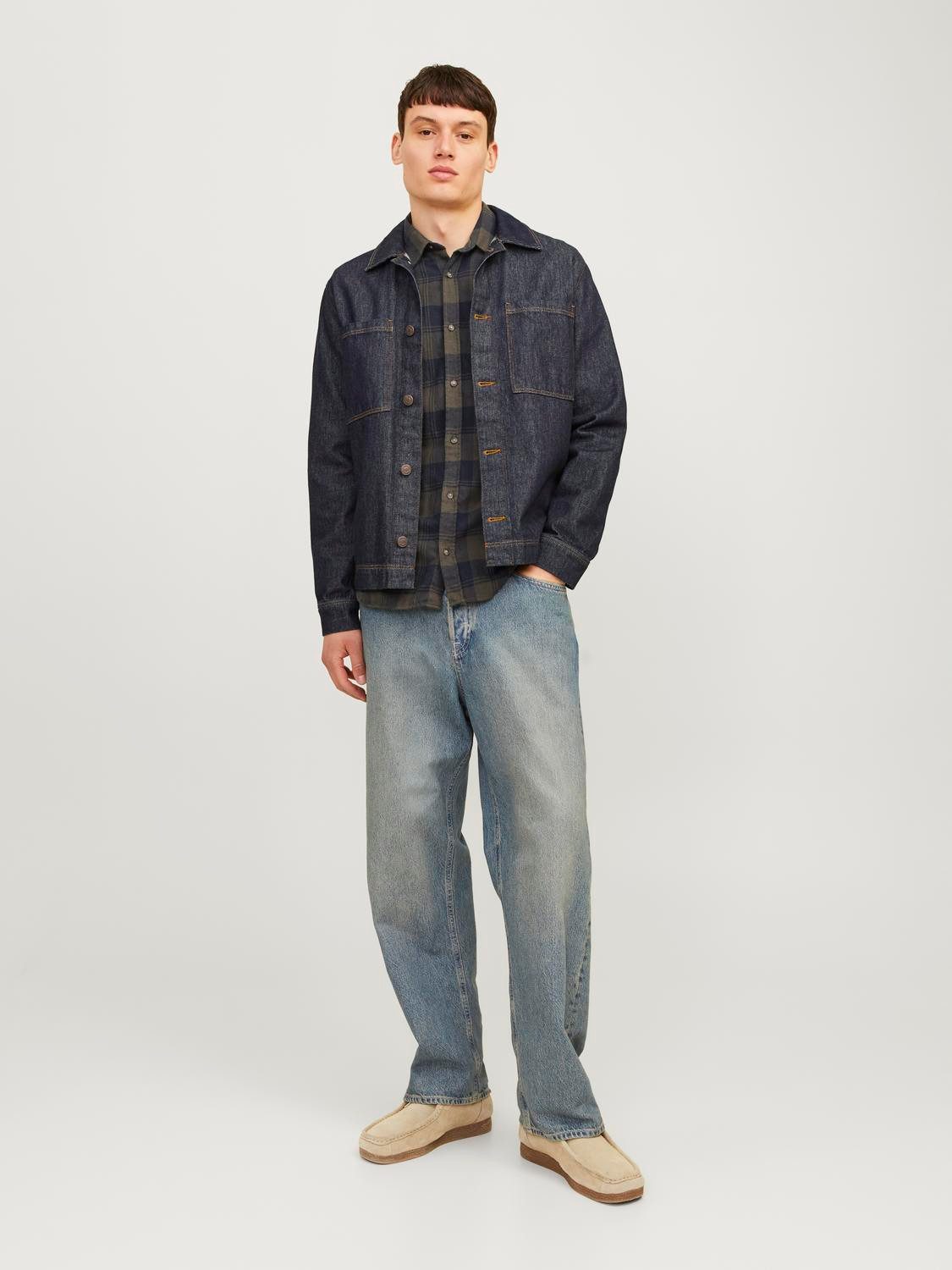 Jack & Jones Langarmhemd JJJOSHUA FALL BUFFALO SHIRT LS – Bild 5 von 5