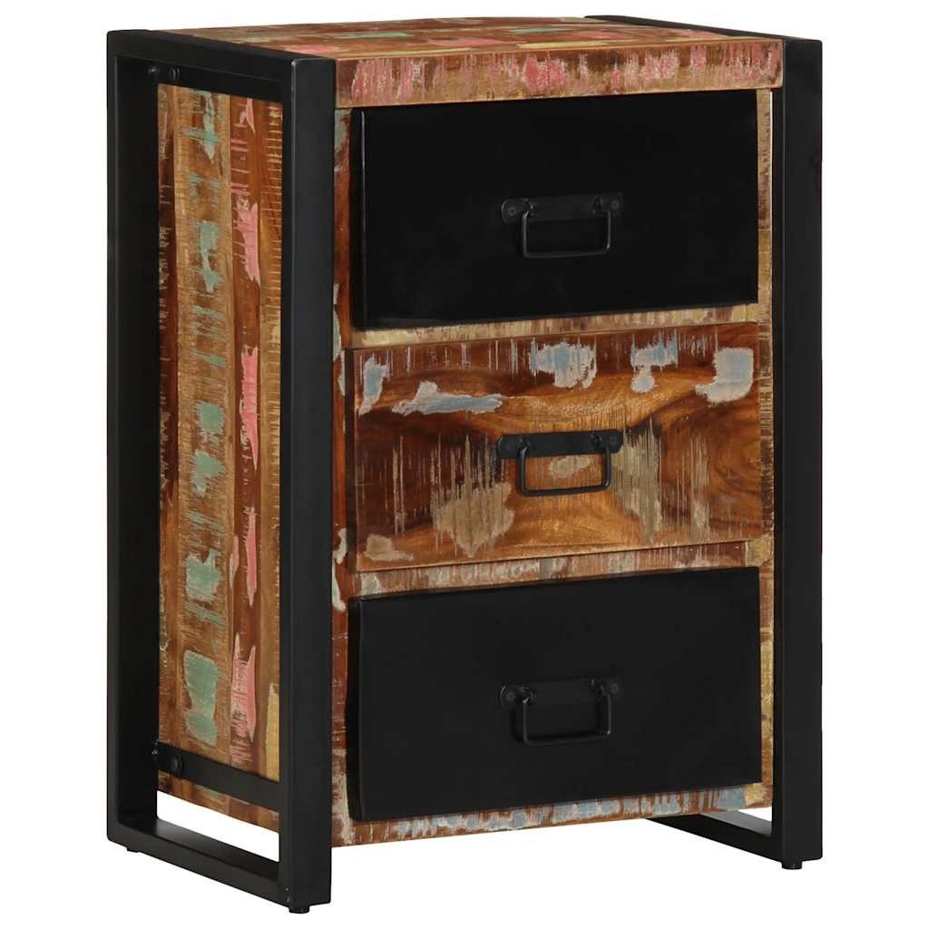 vidaXL Sideboard Schubladenschrank Mehrfarbig 50x35x70 cm Massivholz Altholz (1 St)