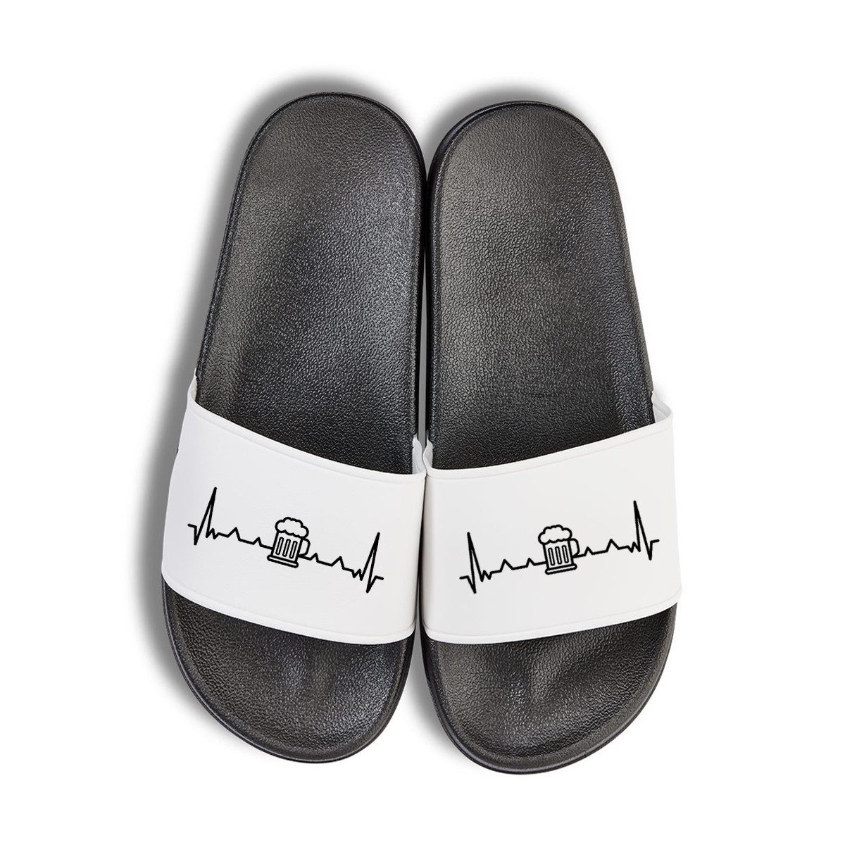 Heartbeat Bier Unisex Badelatschen Flip Flops Badeschuh
