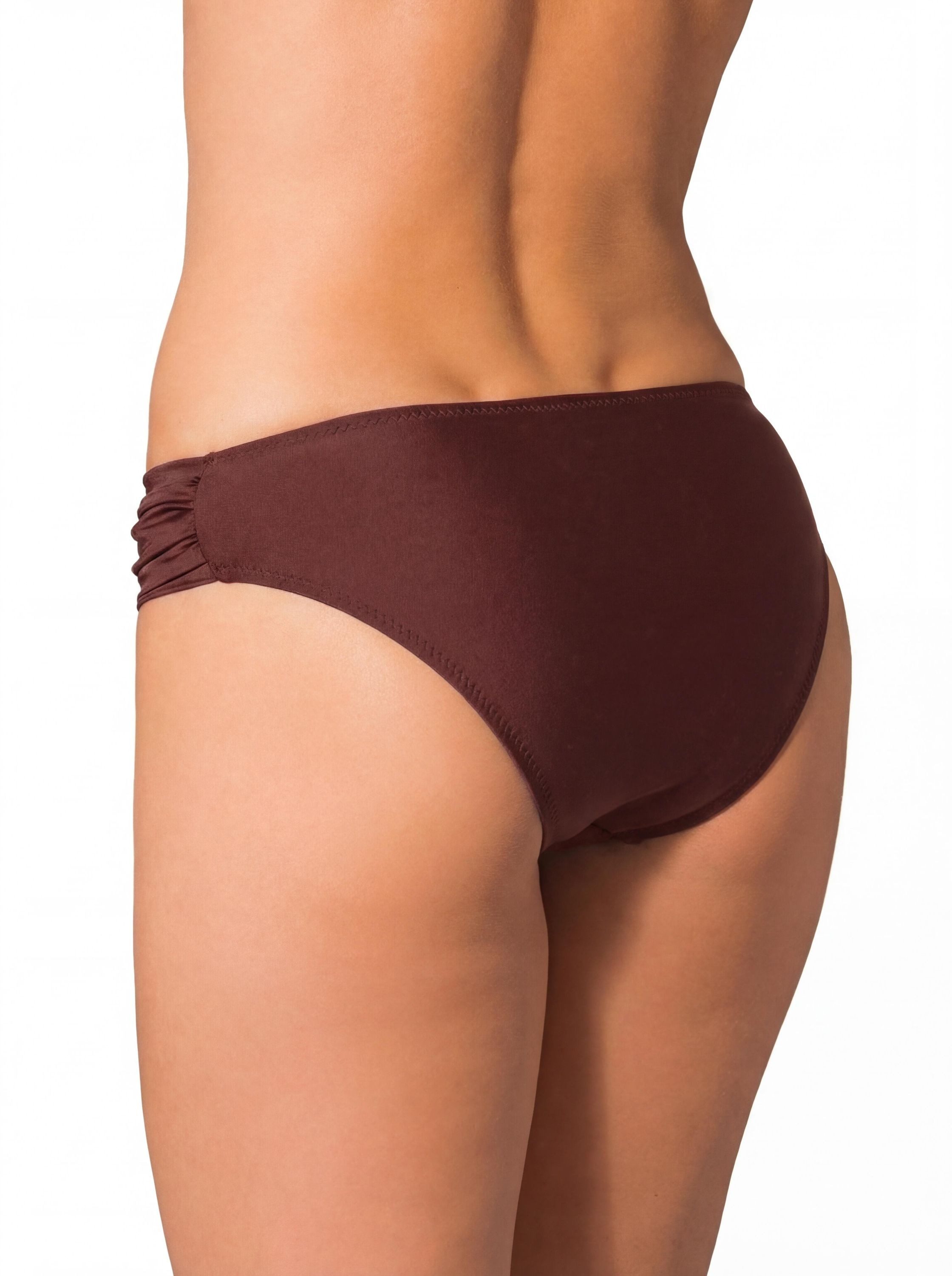 Aquarti Bikini-Hose Aquarti Damen Bikinihose mit seitlichen Raffungen