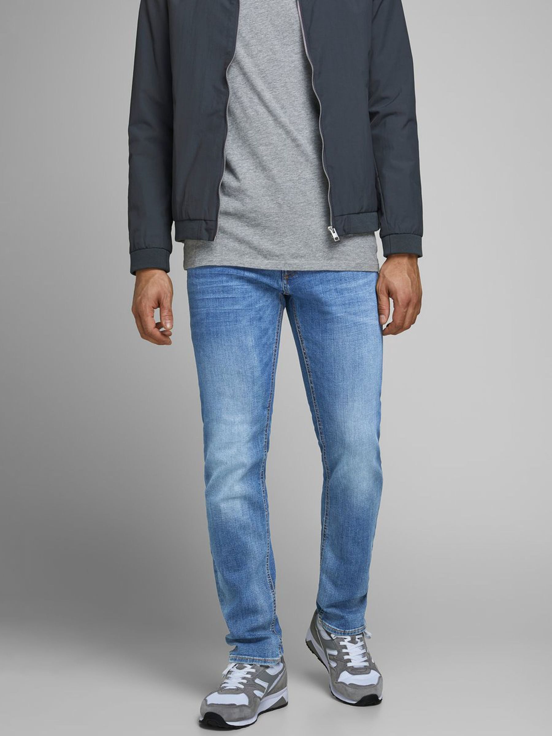 Jack & Jones Regular-fit-Jeans Jeans TIM Straight Legs Flat Front TIM ORIGINAL (1-tlg) TIM JJ ORIGINAL