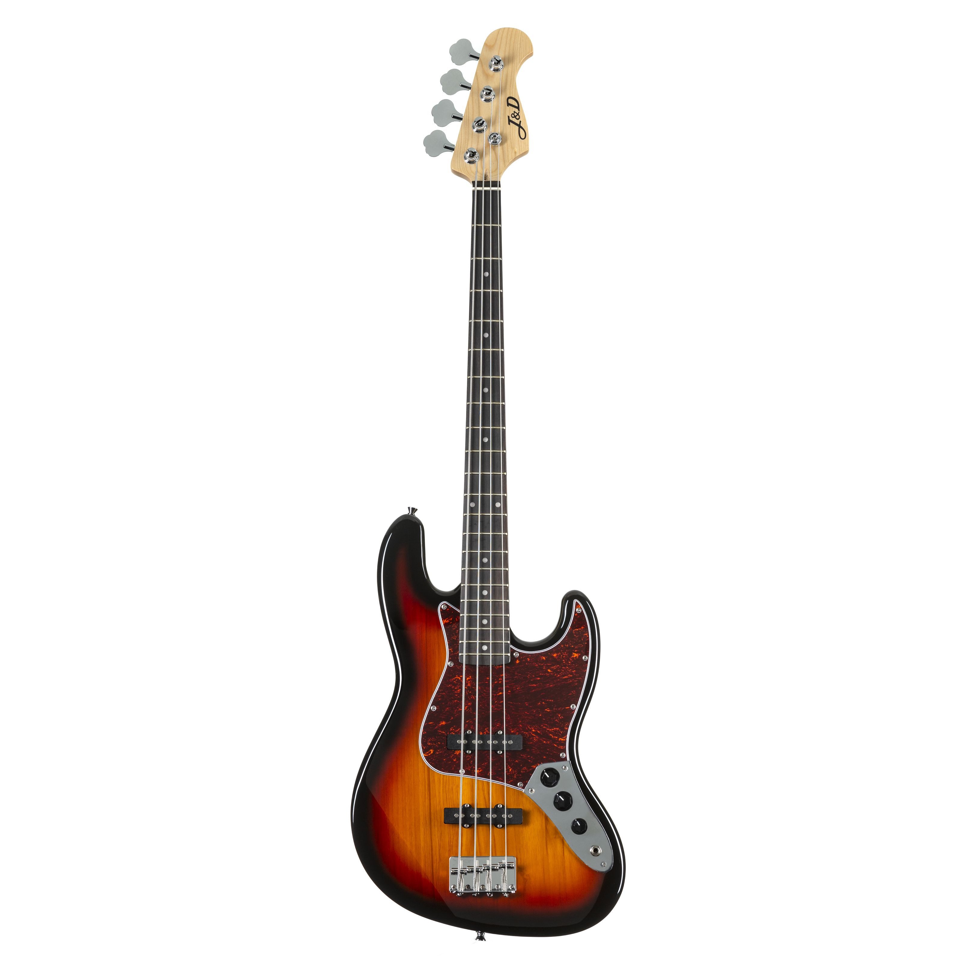 J & D E-Bass, E-Bässe, 4-Saiter E-Bässe, JB II Sunburst - E-Bass