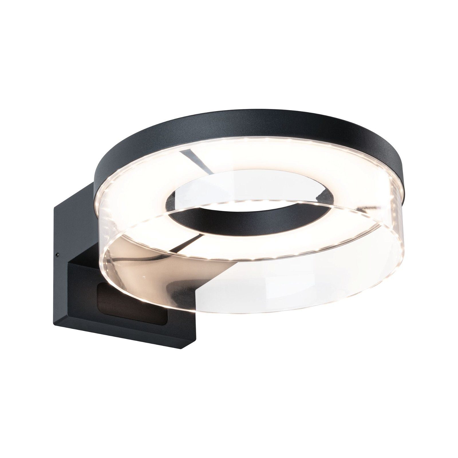 Paulmann LED Außen-Wandleuchte Capea IP44 231mm 3000K 700lm 230V Aluminium, LED fest integriert, Warmweiß, Bewegungsmelder