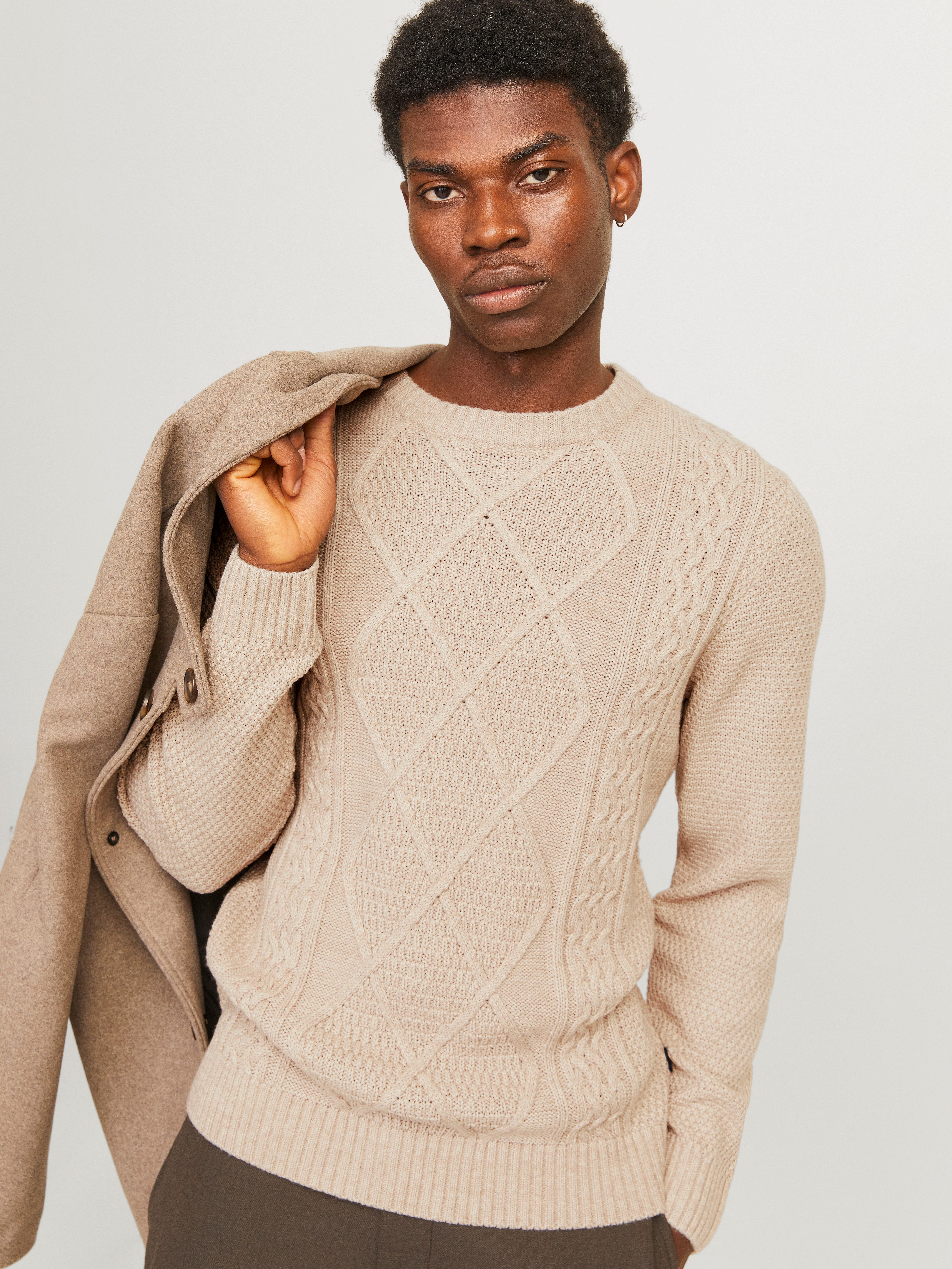 Jack & Jones Rundhalspullover JPRBLUDIOGO CABLE günstig online kaufen
