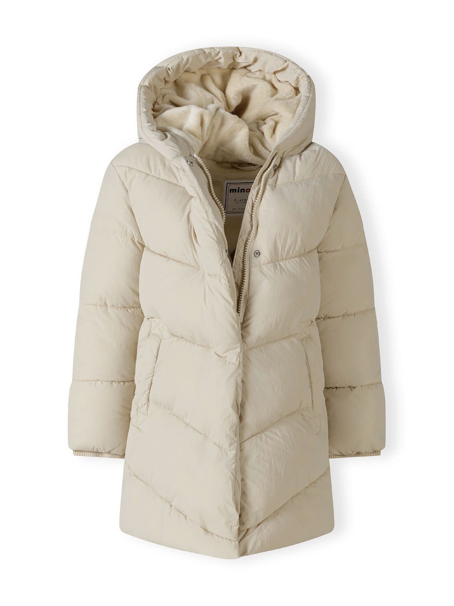MINOTI Winterjacke Lange, gesteppte Winterjacke mit Reißverschluss (2–14y)