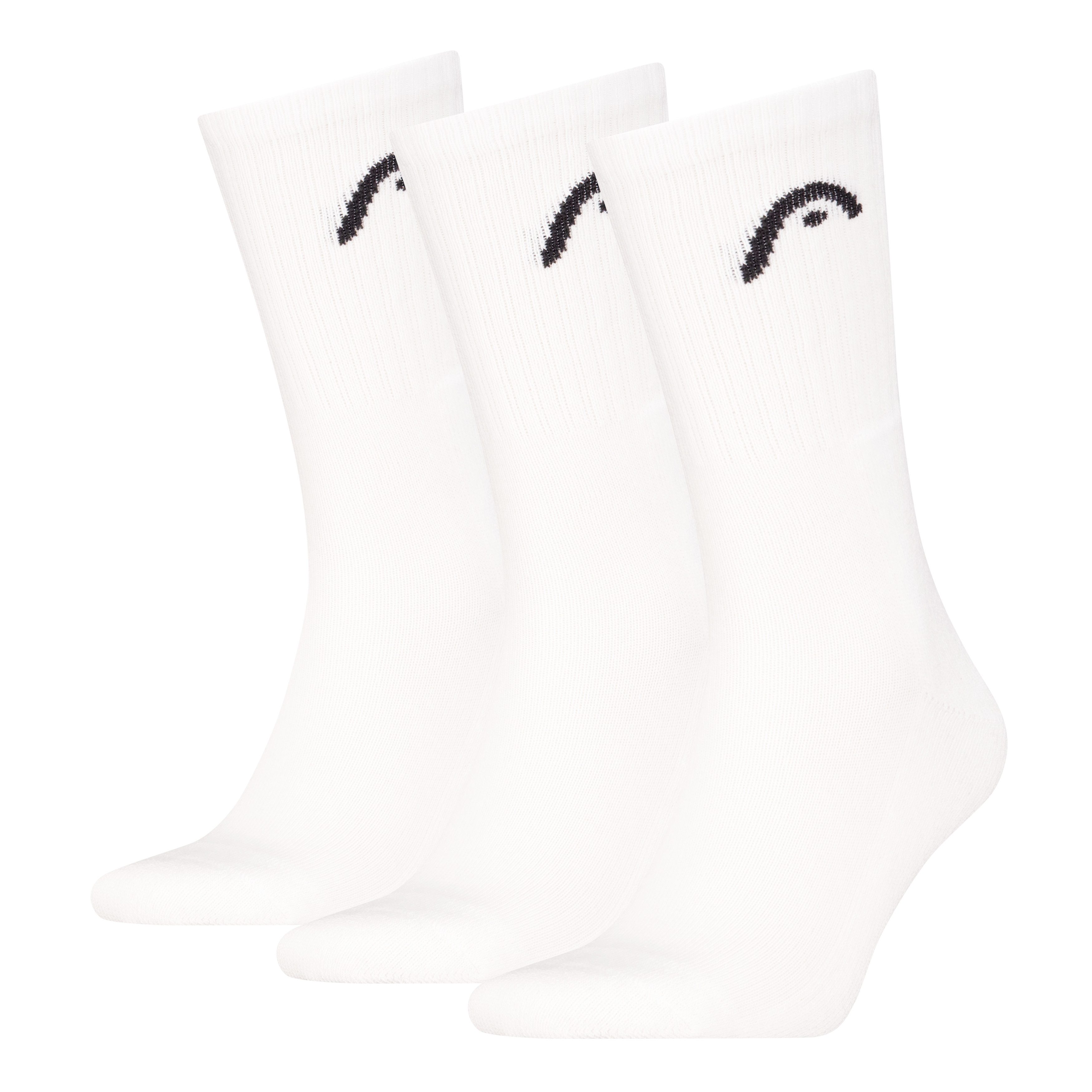 Head Tennissocken HEAD ALL SPORTS TRAINING CREW (3 Paar) mit gepolsterter Sohle für Dämpfung und zusätzlichen Komfort