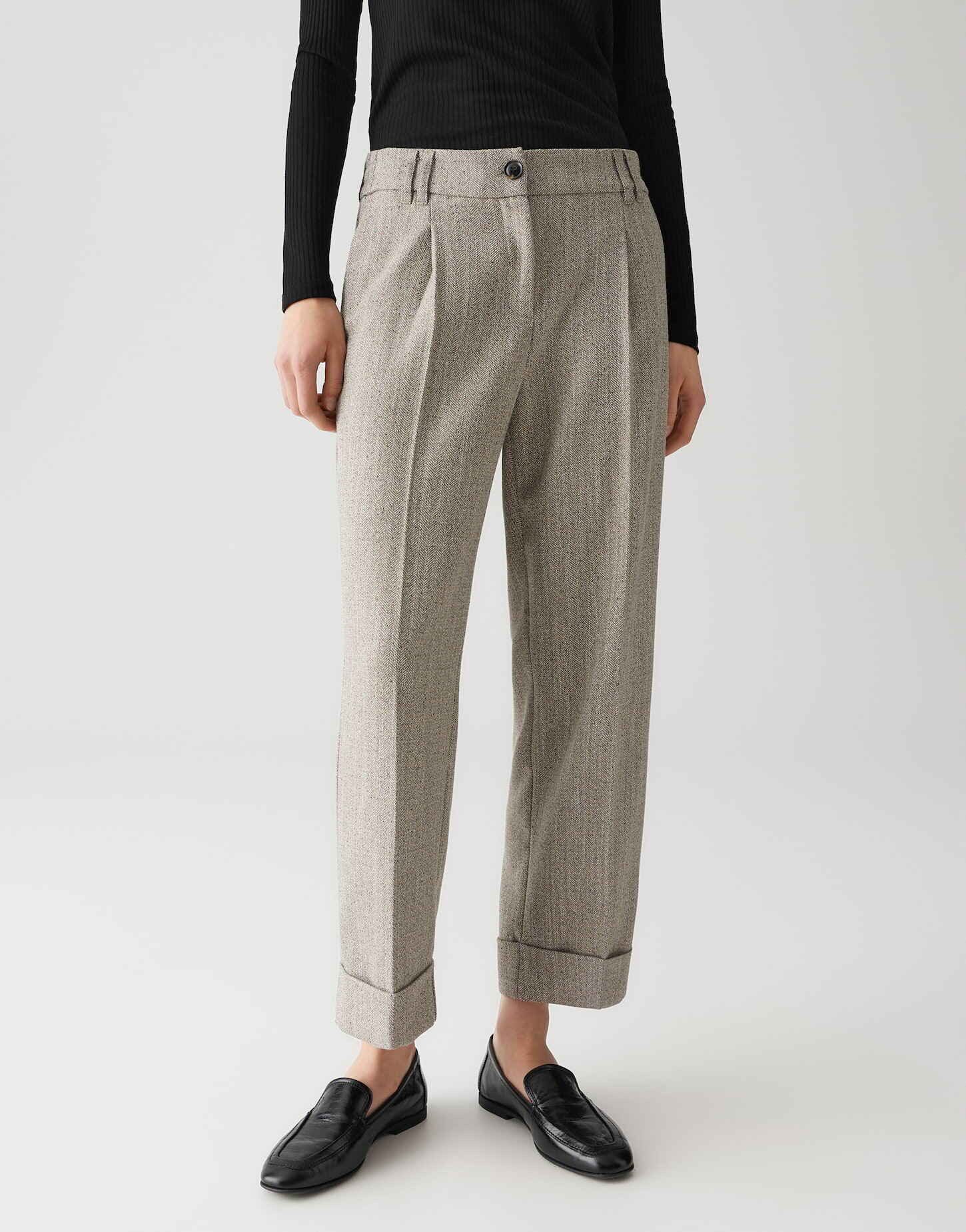 OPUS Stoffhose MEERI HERRINGBONE mit Fischgratmuster günstig online kaufen