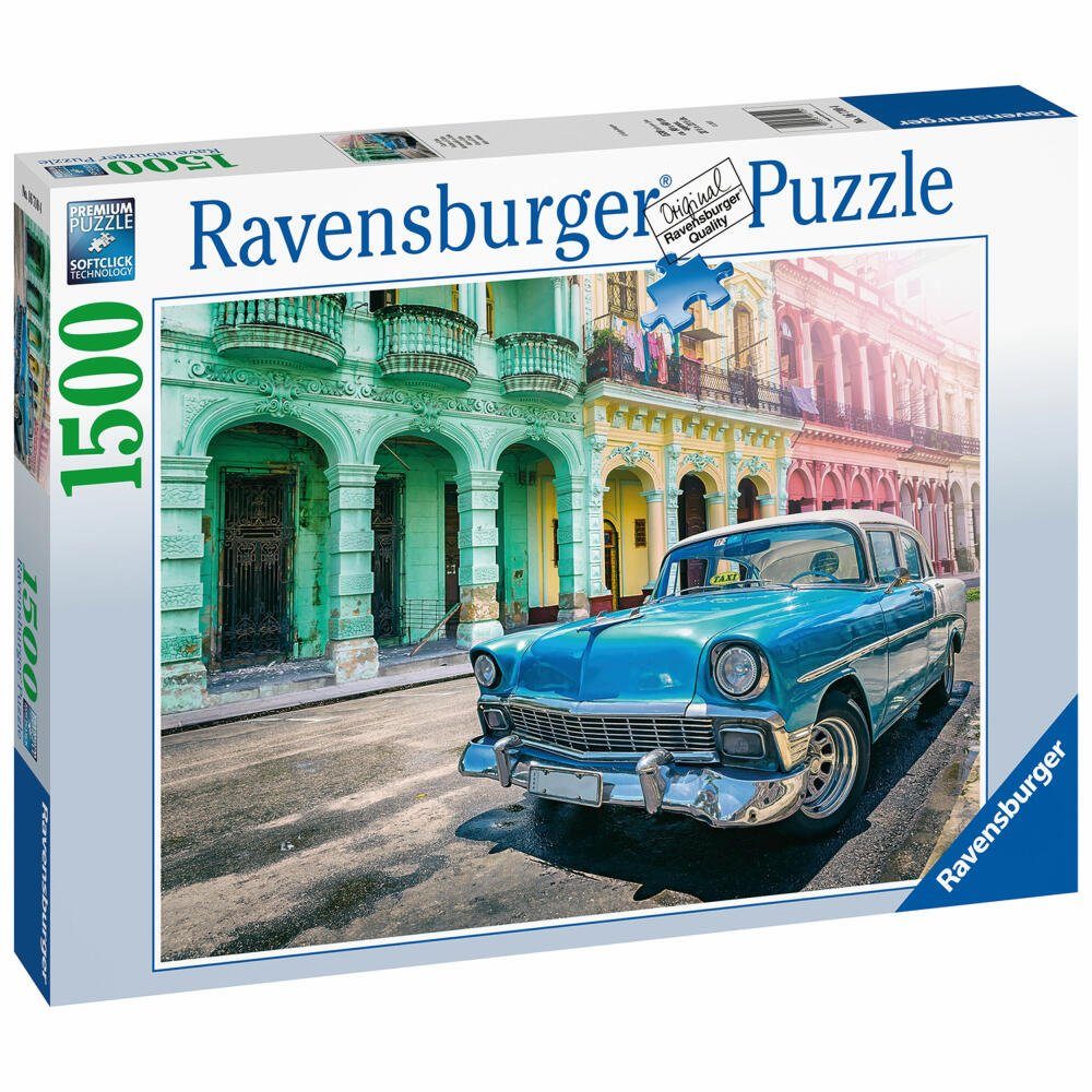 Ravensburger Puzzle Cuba Cars 1500 Teile, Puzzleteile