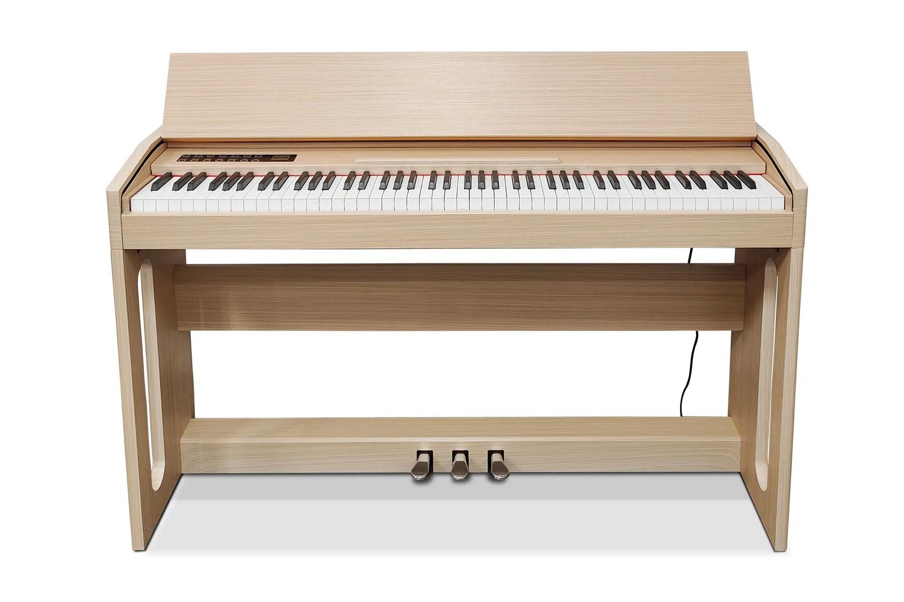 JVmoebel Digitalpiano Elegantes hellbraunes Digitalpiano mit vielseitigen Klängen (1-St), Made in Europe