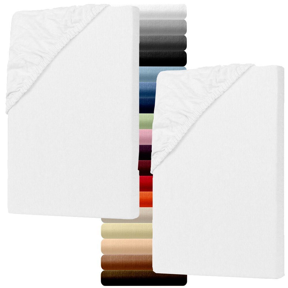 Spannbettlaken Kinder Spannbettlaken 70x140 cm 2er Set 100% Baumwolle