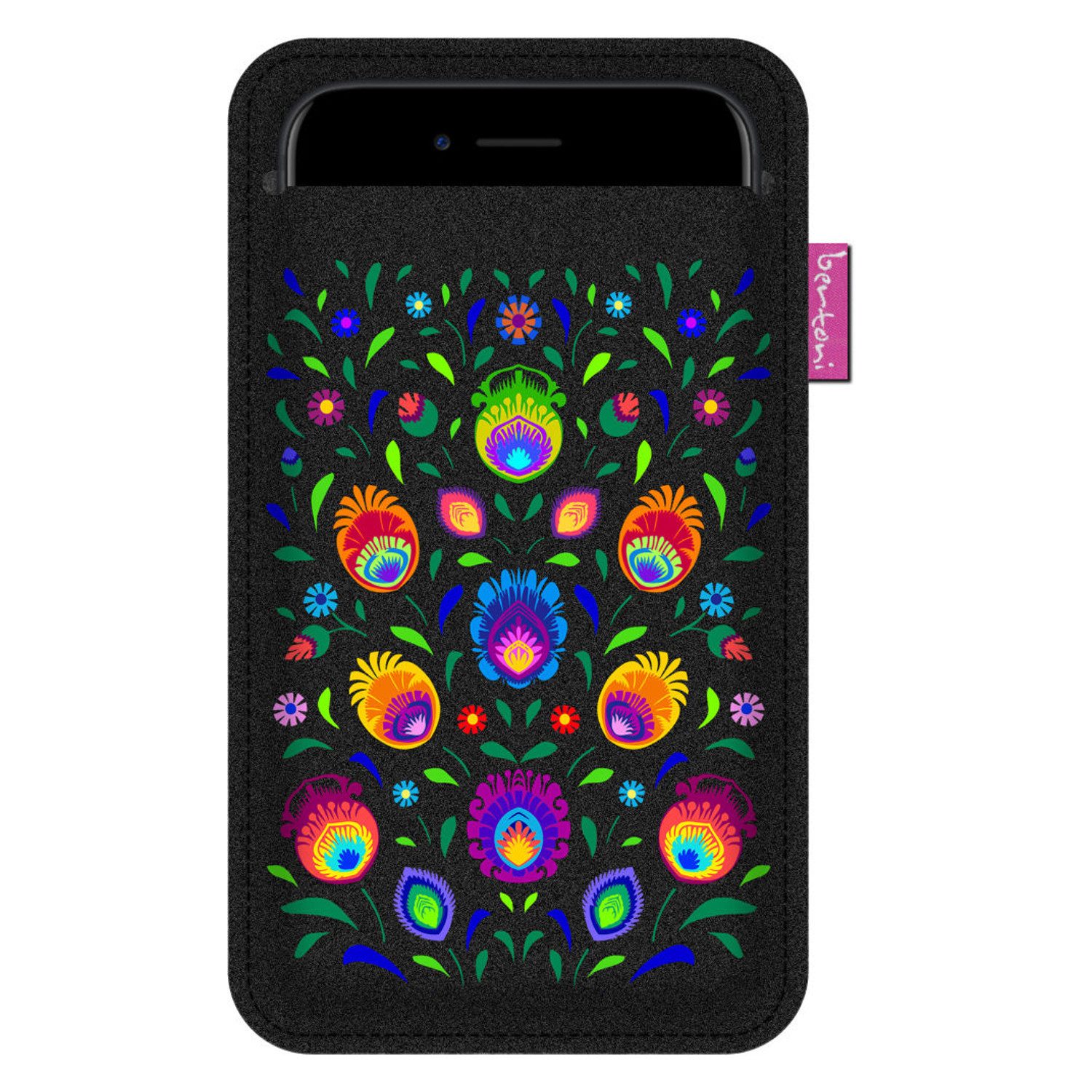 Bertoni Handyhülle 6,3″ – 6,8″, Smartphone-Tasche XXL Filz