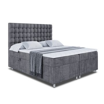 ALTDECOR Boxspringbett VIONE (Multipocket-Matratze H4. H3 Matratze Bonellfederung. Topper. Kopfteil)