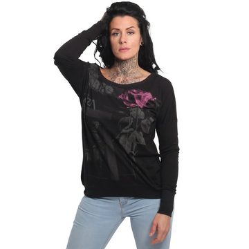 YAKUZA Langarmshirt Diffuse im Boyfriend Look