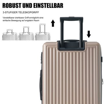 PFCTART Kofferset Koffer-Set, M-L-XL-Set, Hartschalen-Koffer, Rollkoffer, Reisekoffer., (3 tlg)