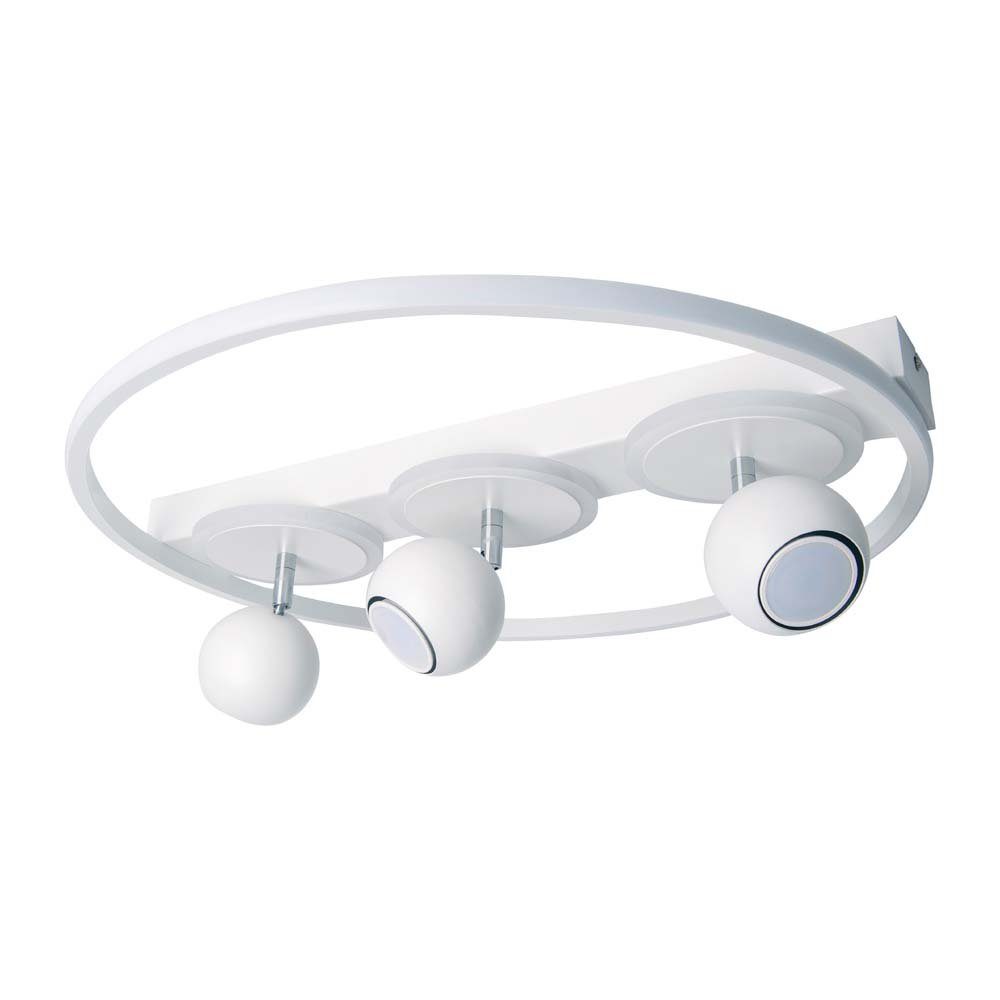 näve LED Deckenleuchte, LED-Leuchtmittel fest verbaut, Deckenleuchte Deckenlampe Wohnzimmerleuchte 4 flammig weiß Design