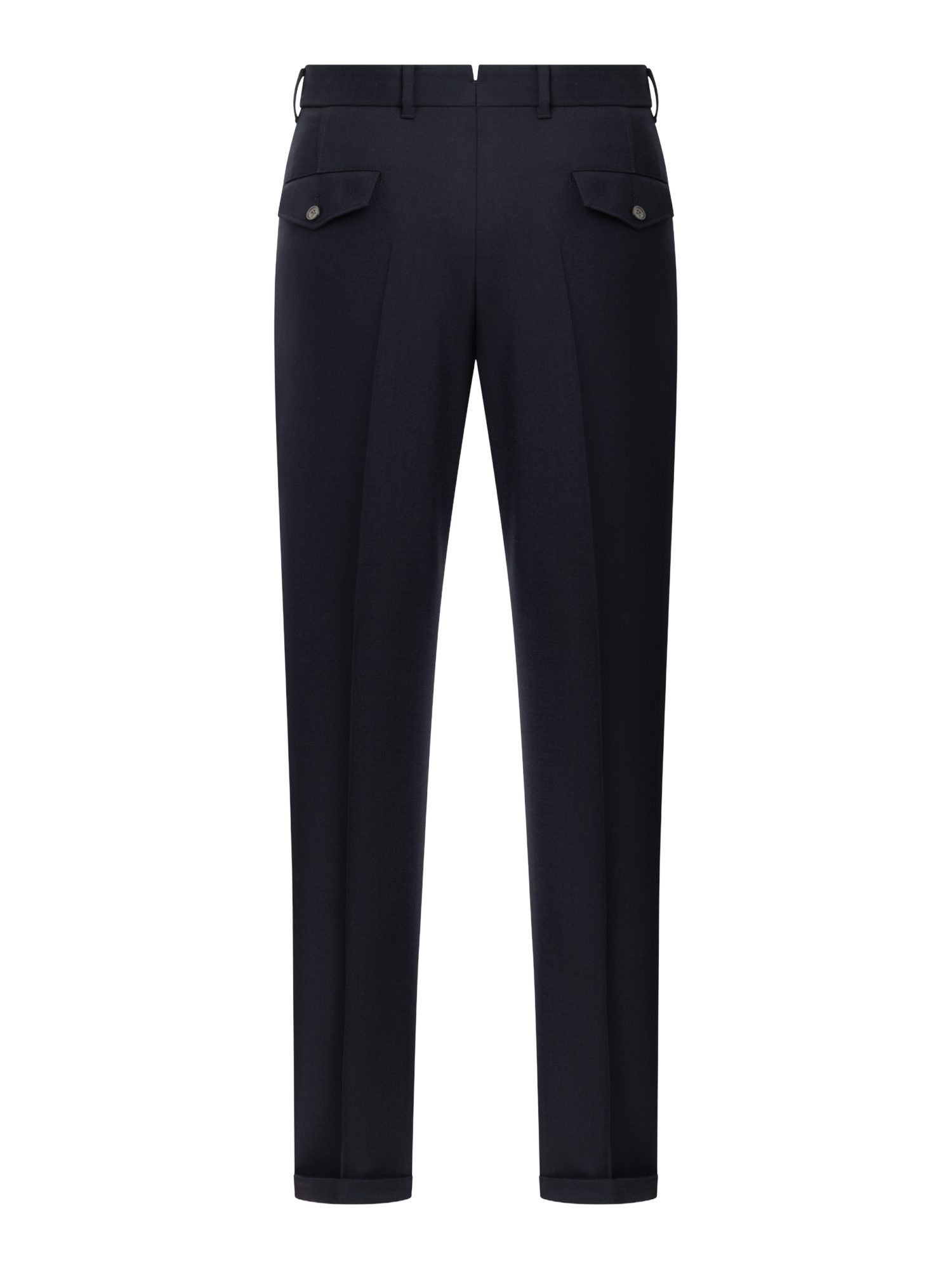 Windsor Stoffhose blau, Business, Wolle, Unifarben, Tailliert, Mittel