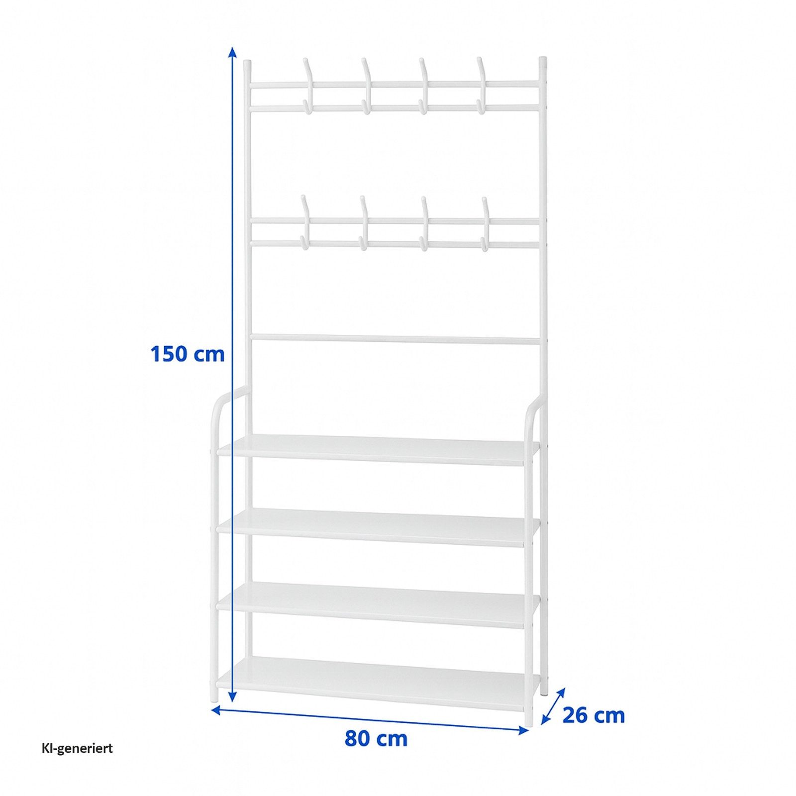 HTI-Living Garderobe Multifunktionale Garderobe mit Schuhregal (Stück, 1 St., 1 Garderobe ohne Dekoration), Kleiderständer Kleiderhaken