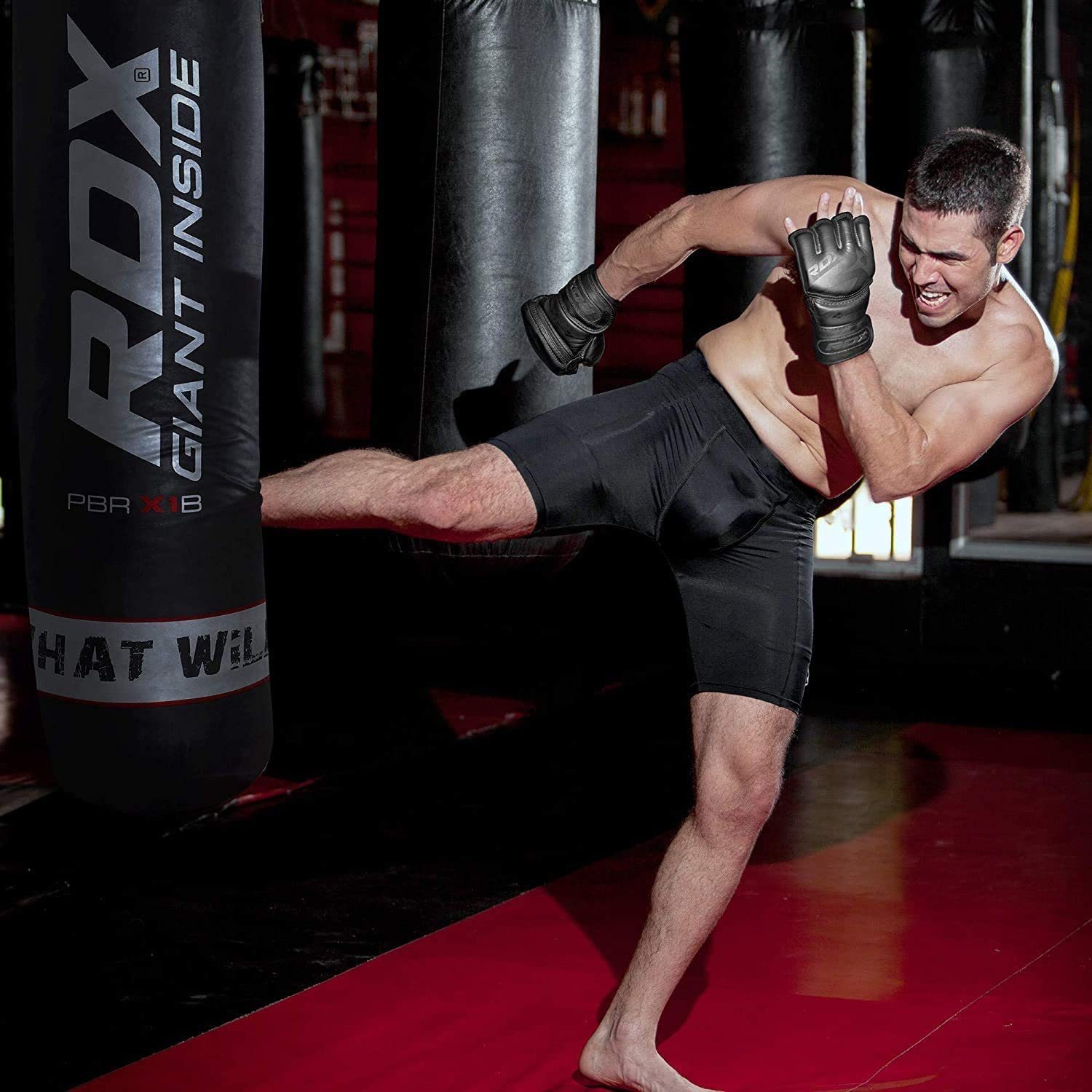 RDX Sports MMA-Handschuhe RDX MMA Handschuhe Professional Martial Arts Boxsack Sparring – Bild 4 von 5