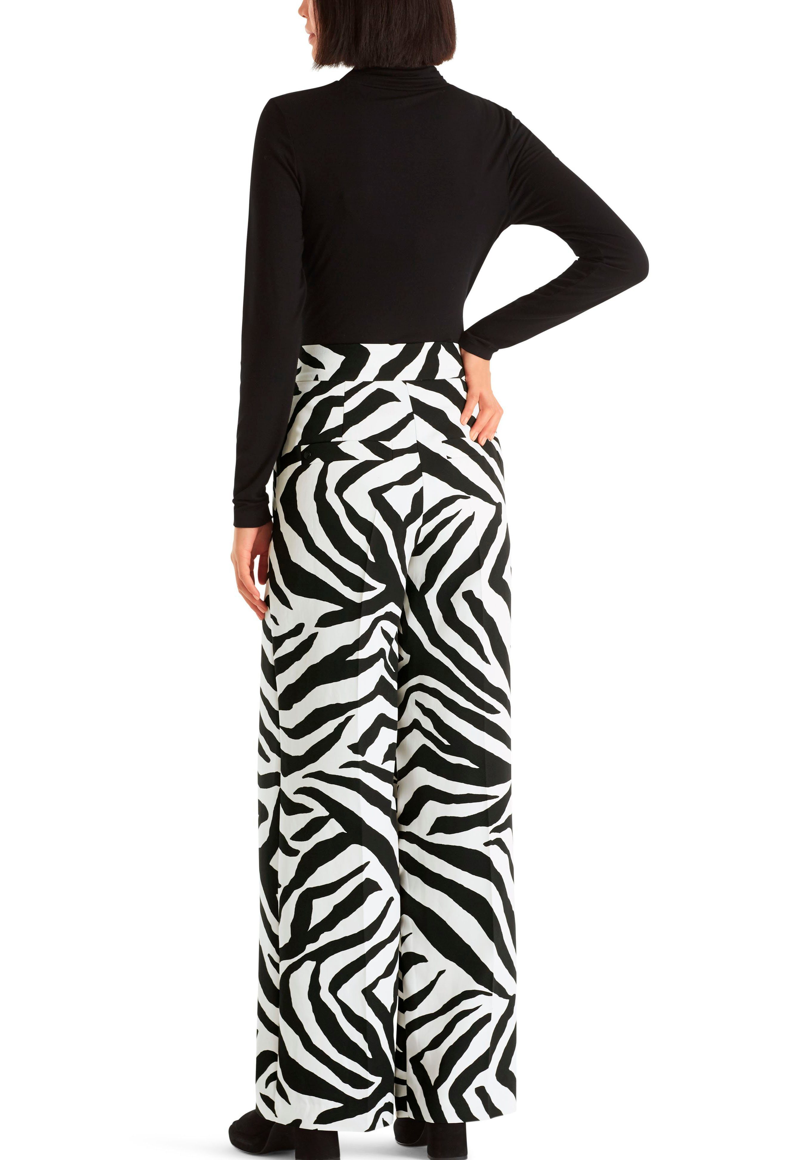 Zebra-Design Animal Cain Damenmode Stoffhose mit Intense" Premium "Collection Marc