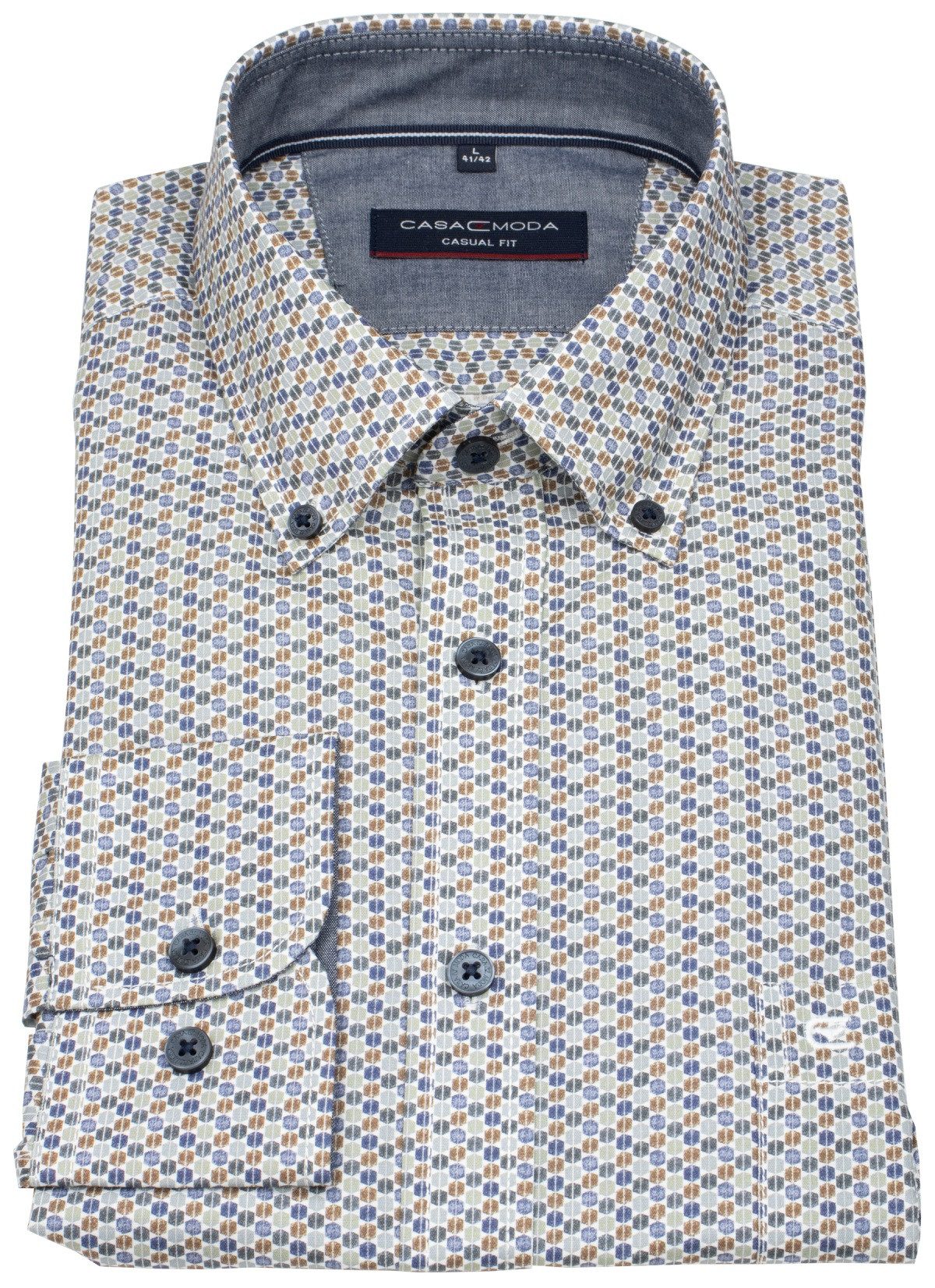 CASAMODA Langarmhemd Casamoda Comfort Fit extra langer Arm Button-Down-Krag günstig online kaufen