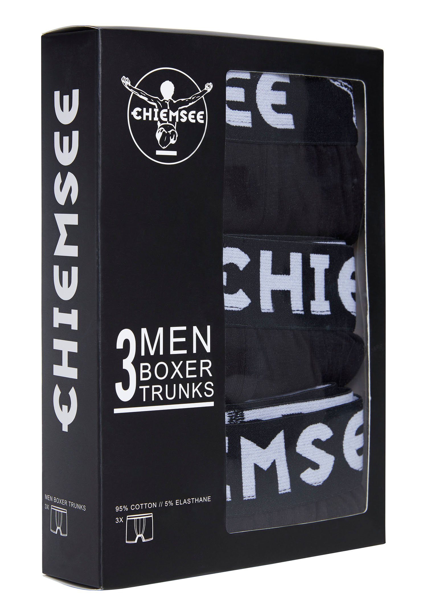 (Spar-Pack, 9P Black Trunks Boxershorts Chiemsee 9-St., 9er-Pack) Boxer