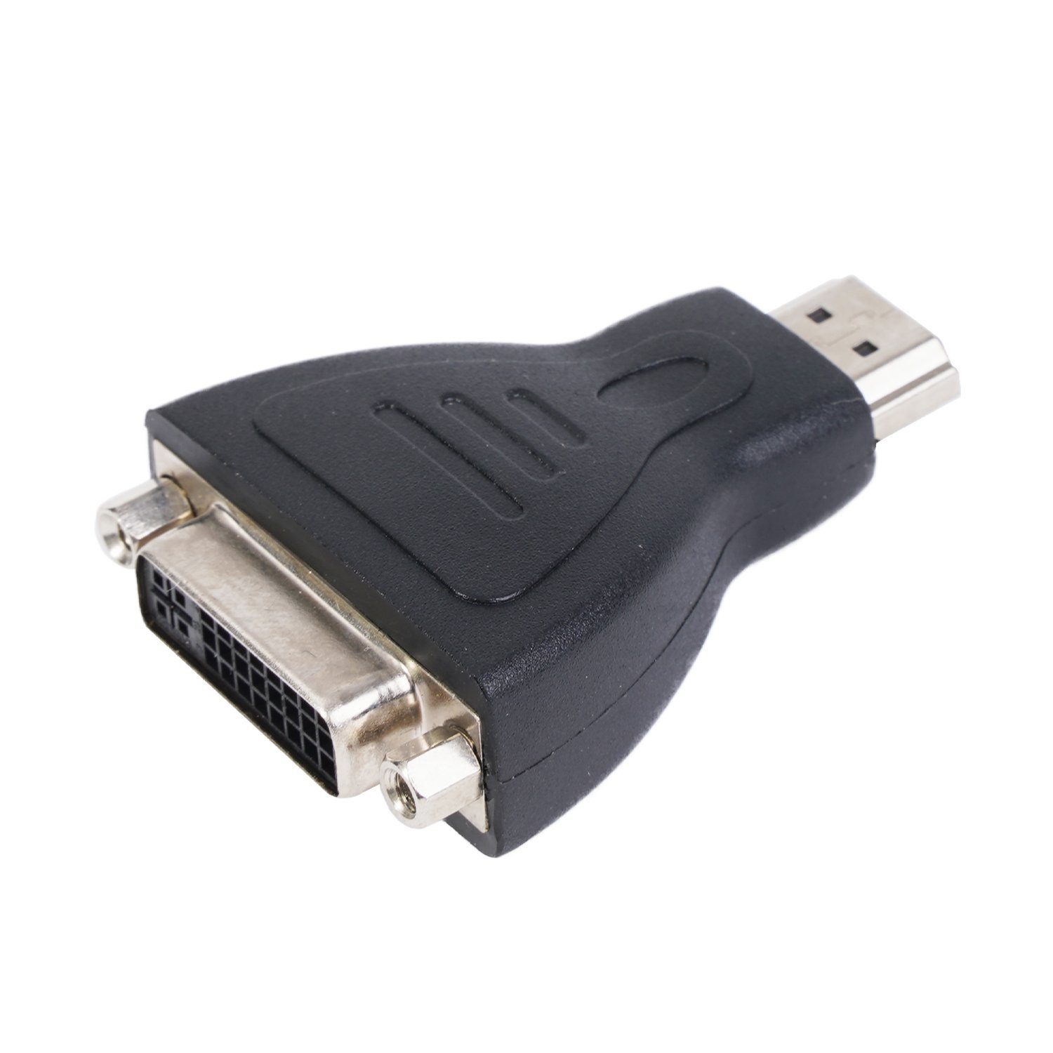 Vivanco DVI auf HDMI Adapter Video-Adapter HDMI, 10 cm, DVI-I Buchse Dual Link zu HDMI-Stecker für TV PC Monitor Beamer etc.