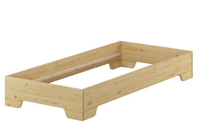ERST-HOLZ Bett Kinderbett 80 x 200 Kiefer Massiv nur Bettrahmen, Kieferfarb günstig online kaufen