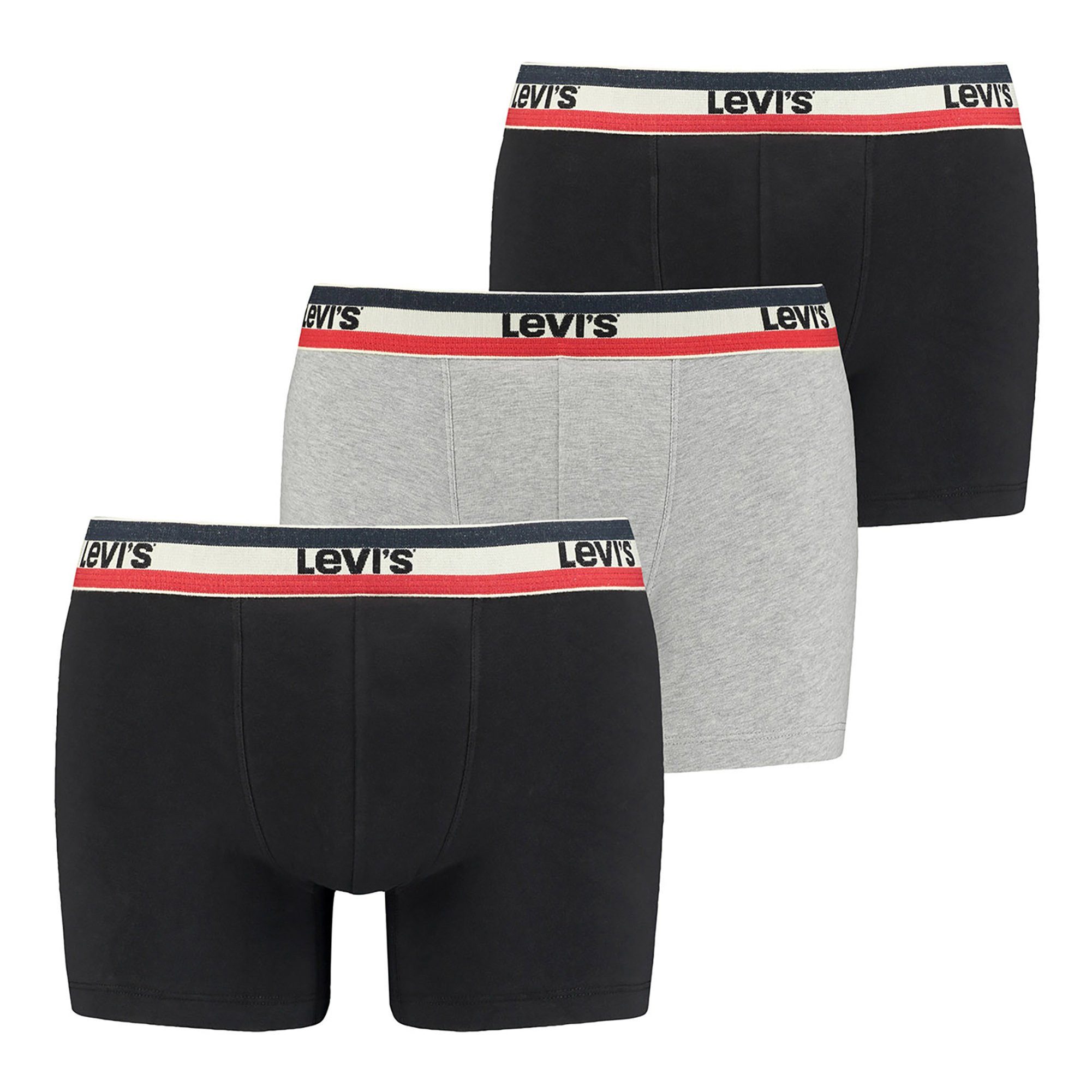 Boxer Herren Boxershort 3er Pack Baumwolle