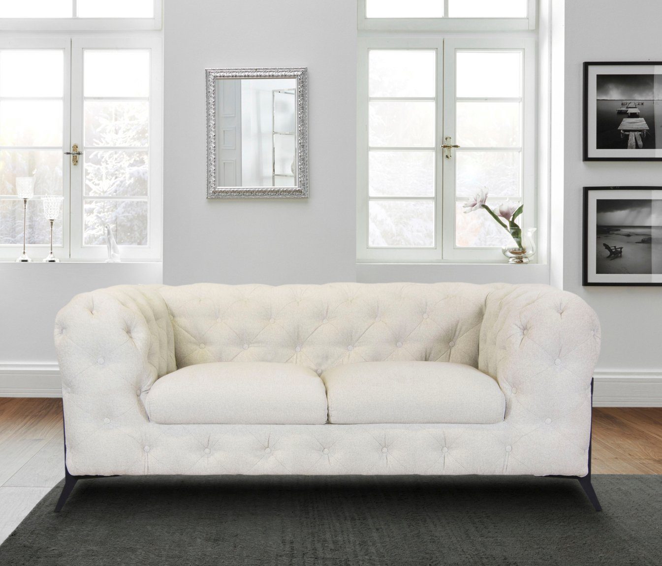 Leonique Chesterfield-Sofa Amaury, aufwändige Knopfheftung, moderne günstig online kaufen