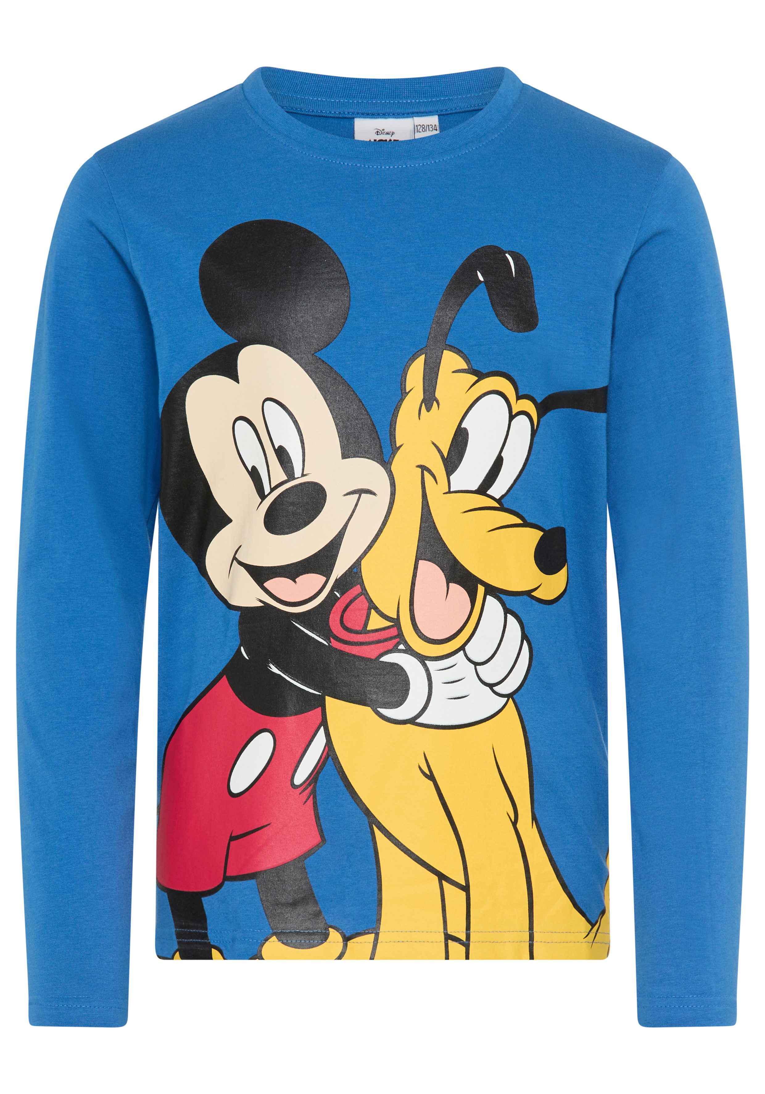 KIDSWORLD Langarmshirt Mickey&Goofy Shirt, Disney Disney-Shirt, Langarm, bedruckte Optik, für Kinder – Bild 4 von 5