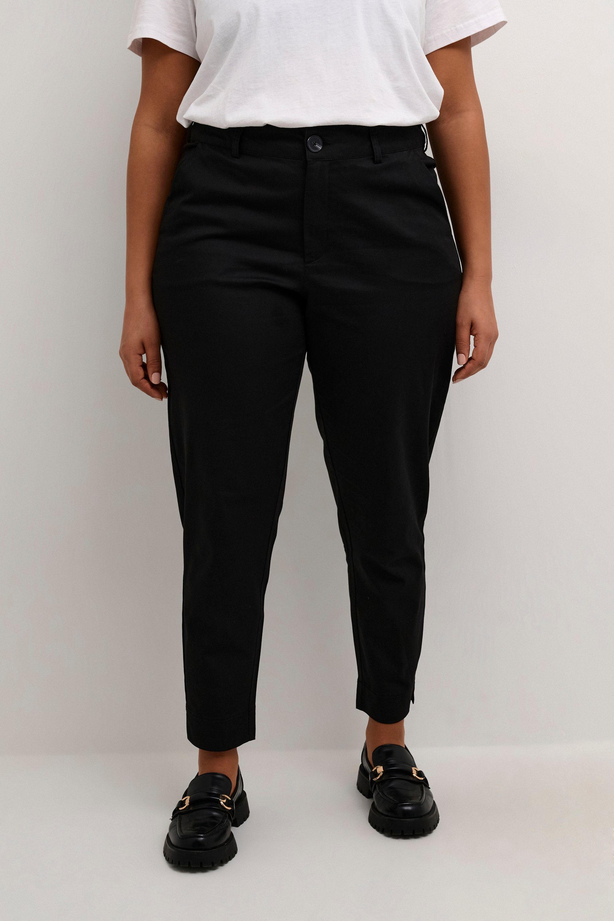 KAFFE Curve Stoffhose Casual Hose KCleana Große Größen