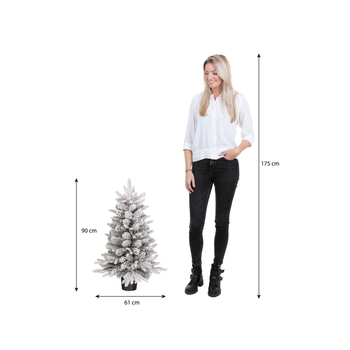 Black Box Trees Künstlicher Weihnachtsbaum Black Box Trees Grimshaw Weihnachtsbaum Potted gruen frosted 120 TIPS