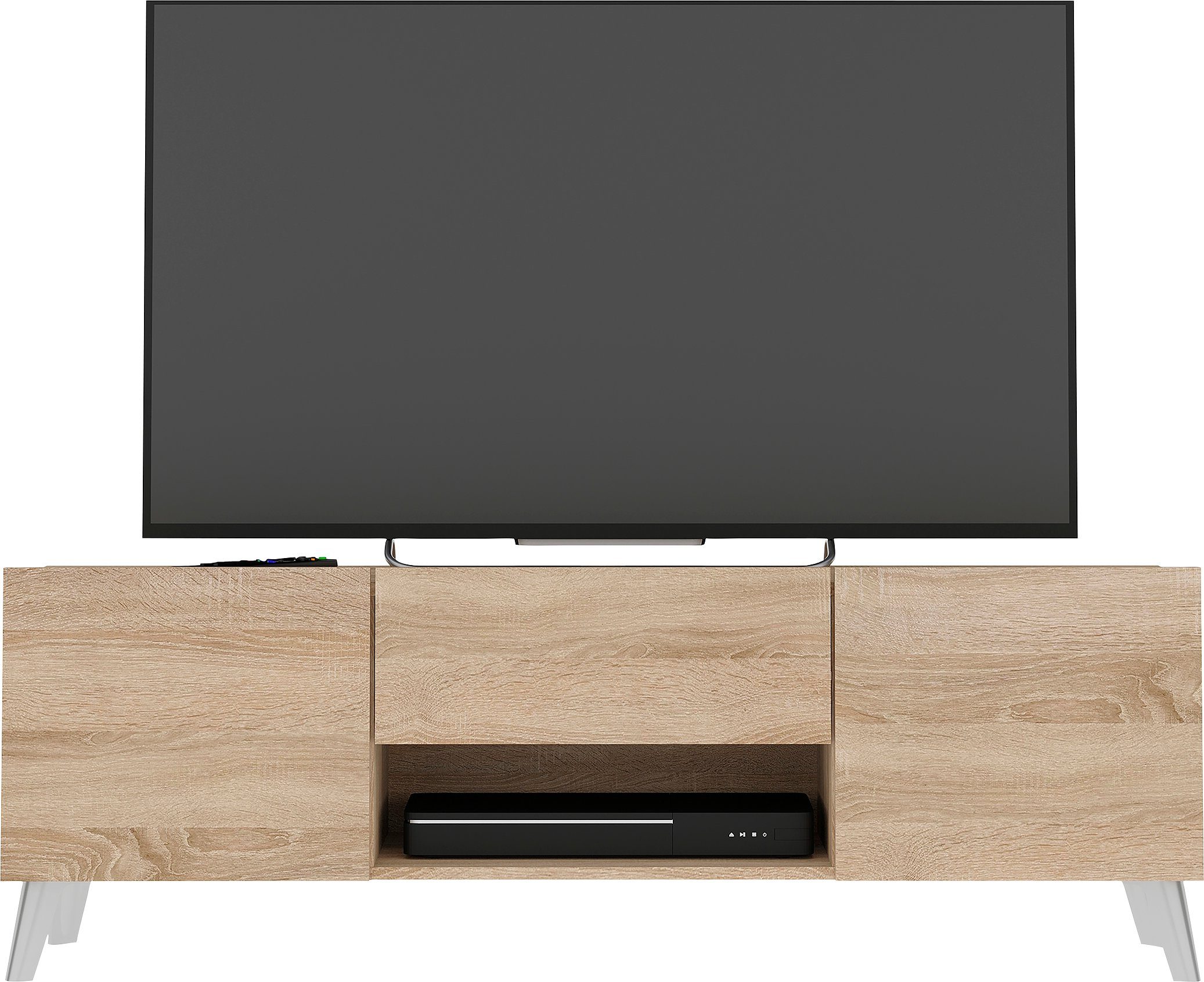 FMD TV-Board Brighton, Breite 140 cm, mit und ohne Schublade