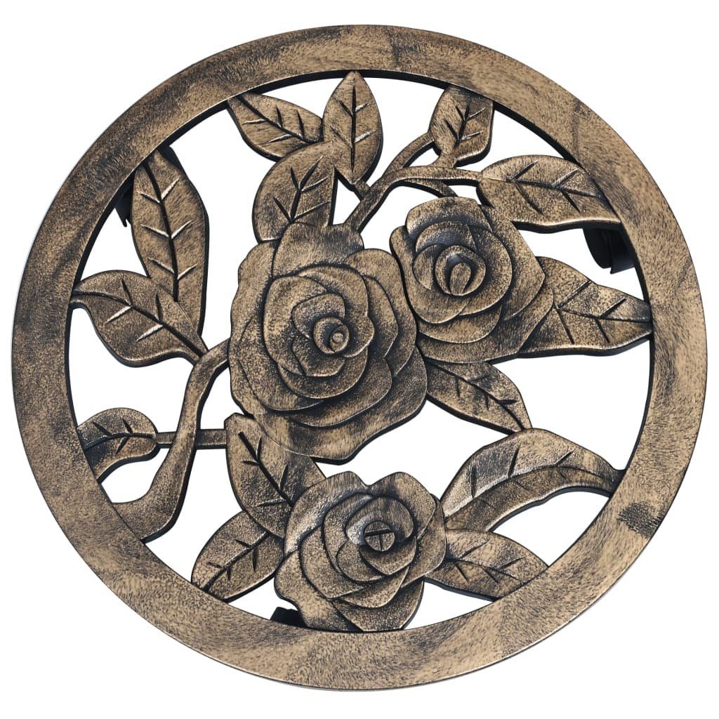 vidaXL Blumenständer Pflanzenroller 6 Stk. Bronze 38 cm Kunststoff (6 St)