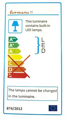 formano LED Tischleuchte Moderne Spiral LED Tischlampe warmweiß goldfarben