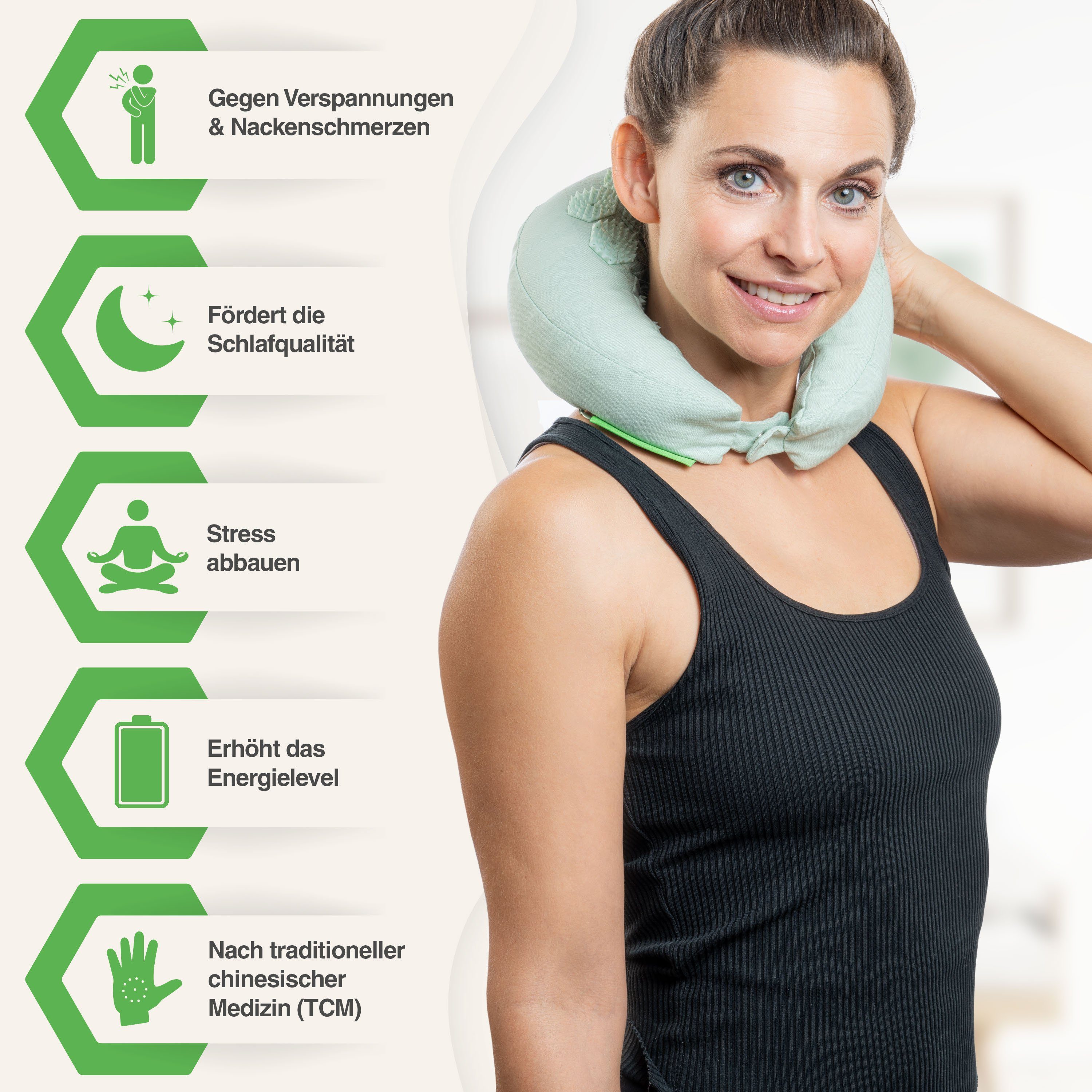 BACKLAxx® Nackenhörnchen Akupressur, Akupressur U Kissen günstig online kaufen