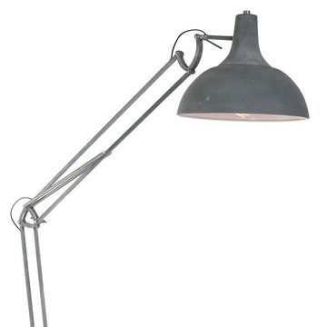 Steinhauer LIGHTING LED Leselampe, Leuchtmittel nicht inklusive, Standleuchte Stehlampe verstellbar Wohnzimmerlampe grau Industriell