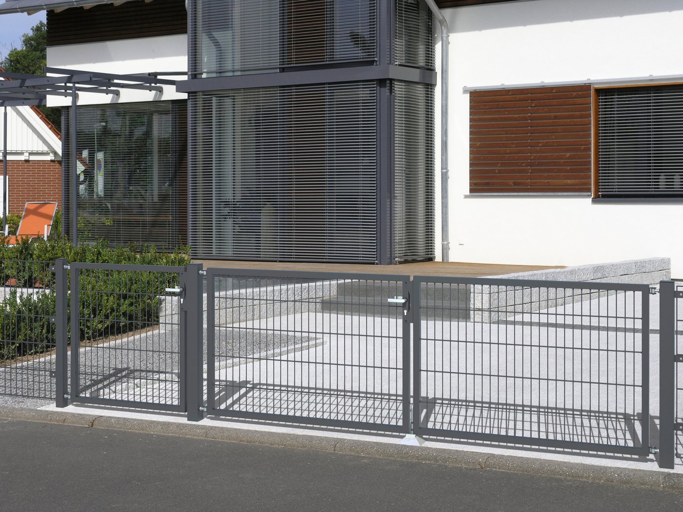 Thumbnail - Alberts Zaundoppeltür Flexo, 300 cm Breite (150cm + 150cm), in versch. Höhen
