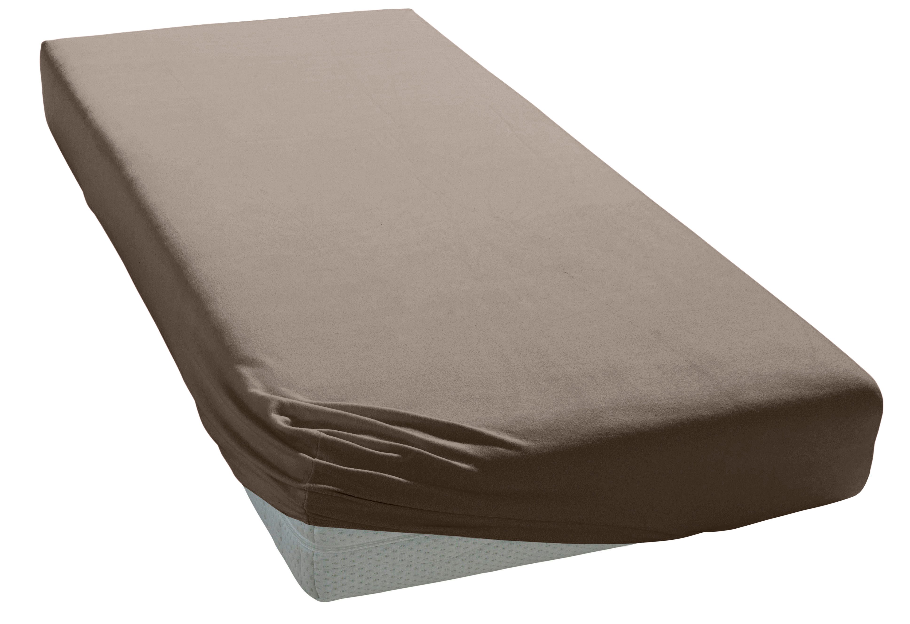 my home Натяжные простыни PAPRIKA, Microfaser-Jersey, Gummizug: rundum, (1 Stück), Bettlaken, Laken, in zwei Qualitäten: Fleece & Jersey, 100% Polyester