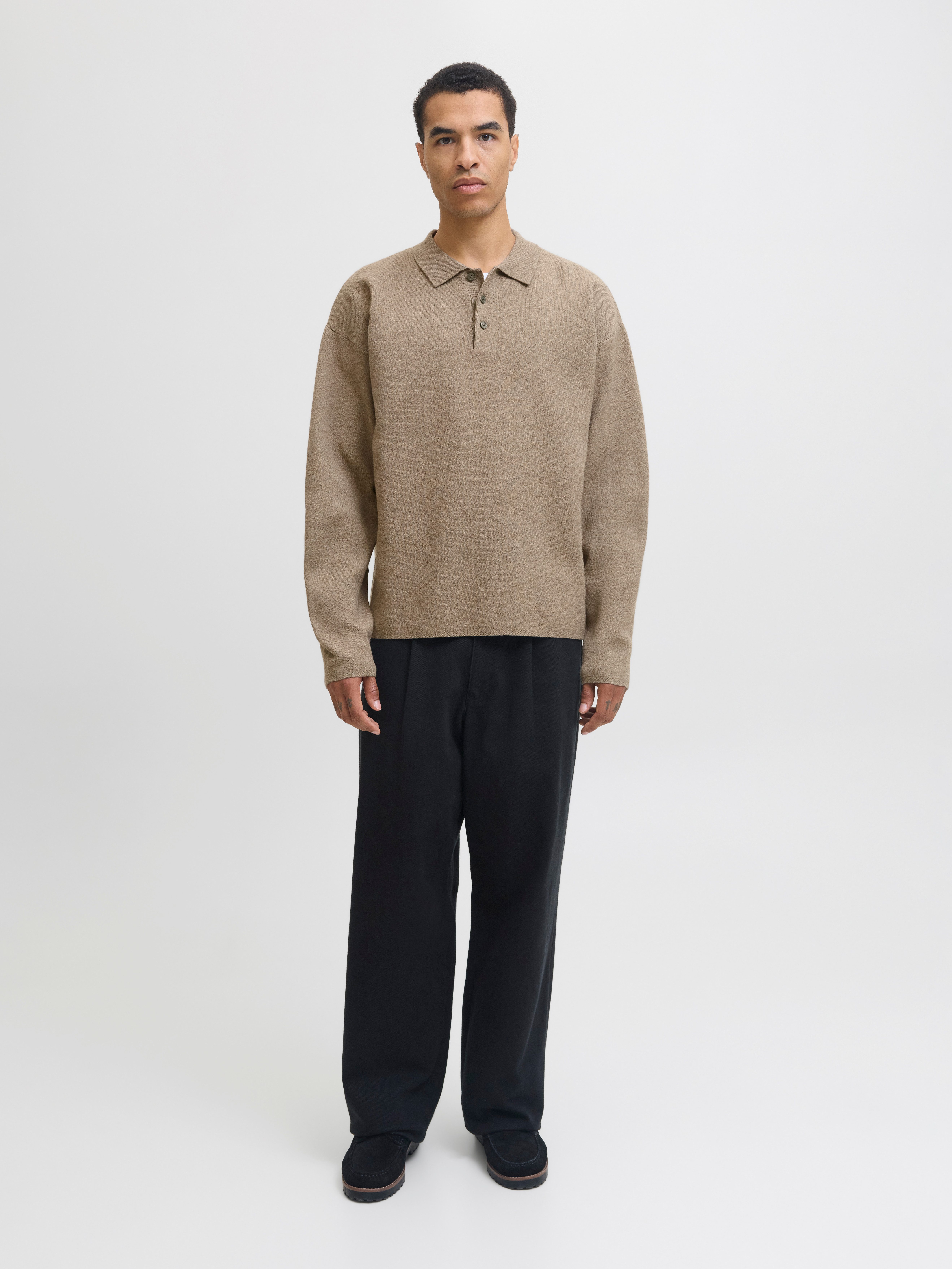 Jack & Jones Polokragenpullover JPRBLABRADFORT KNIT POLO