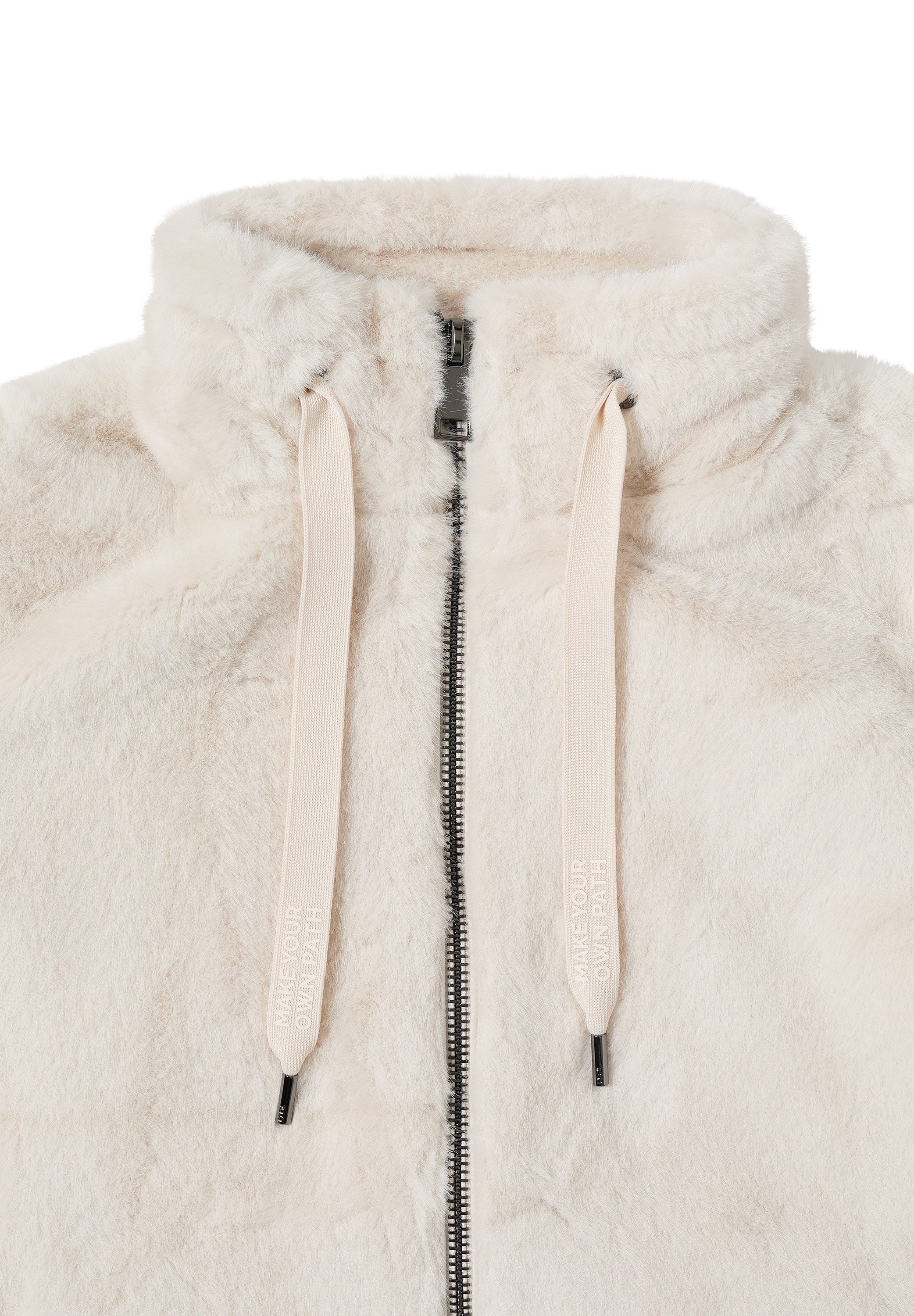 CECIL Fellimitatjacke mit Stehkragen