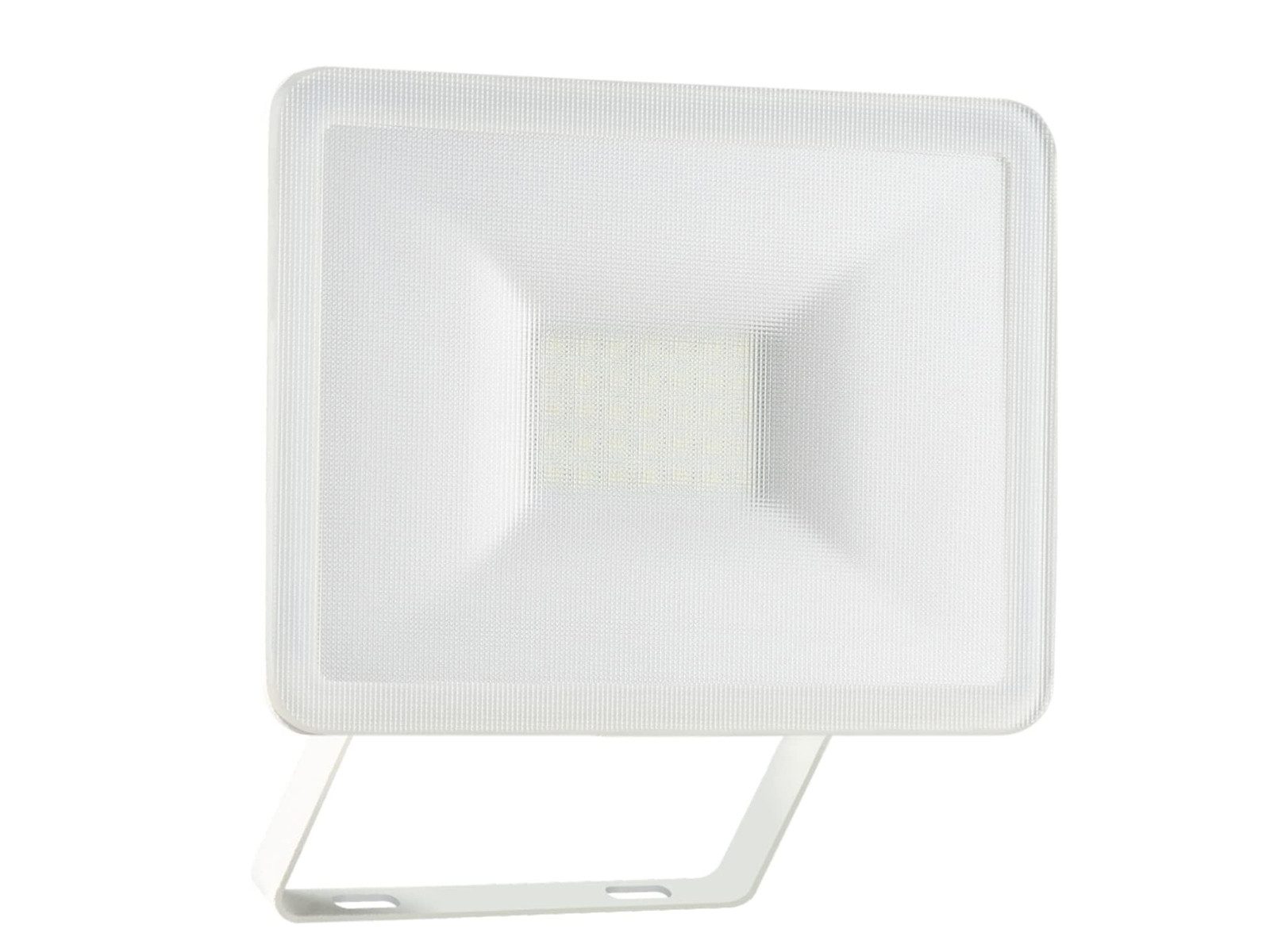 Elro LED Flutlichtstrahler, LED fest integriert, Tageslichtweiß, Außenleuchten Wand-Strahler, Scheinwerfer, Werkstattlampe, Weiß, 12cm