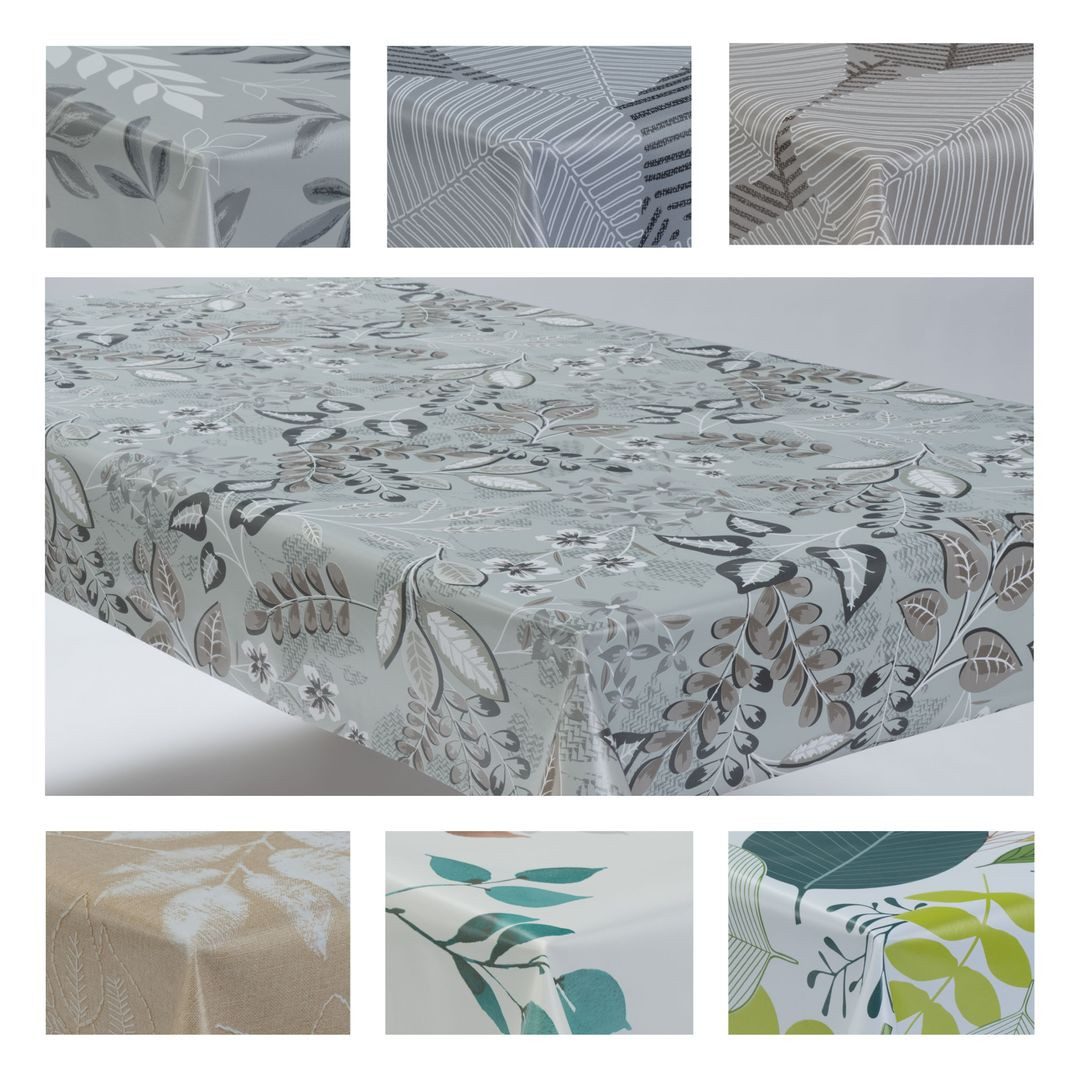 laro Tischdecke Wachstuchtischdecke Blatt Mix PVC Eckig