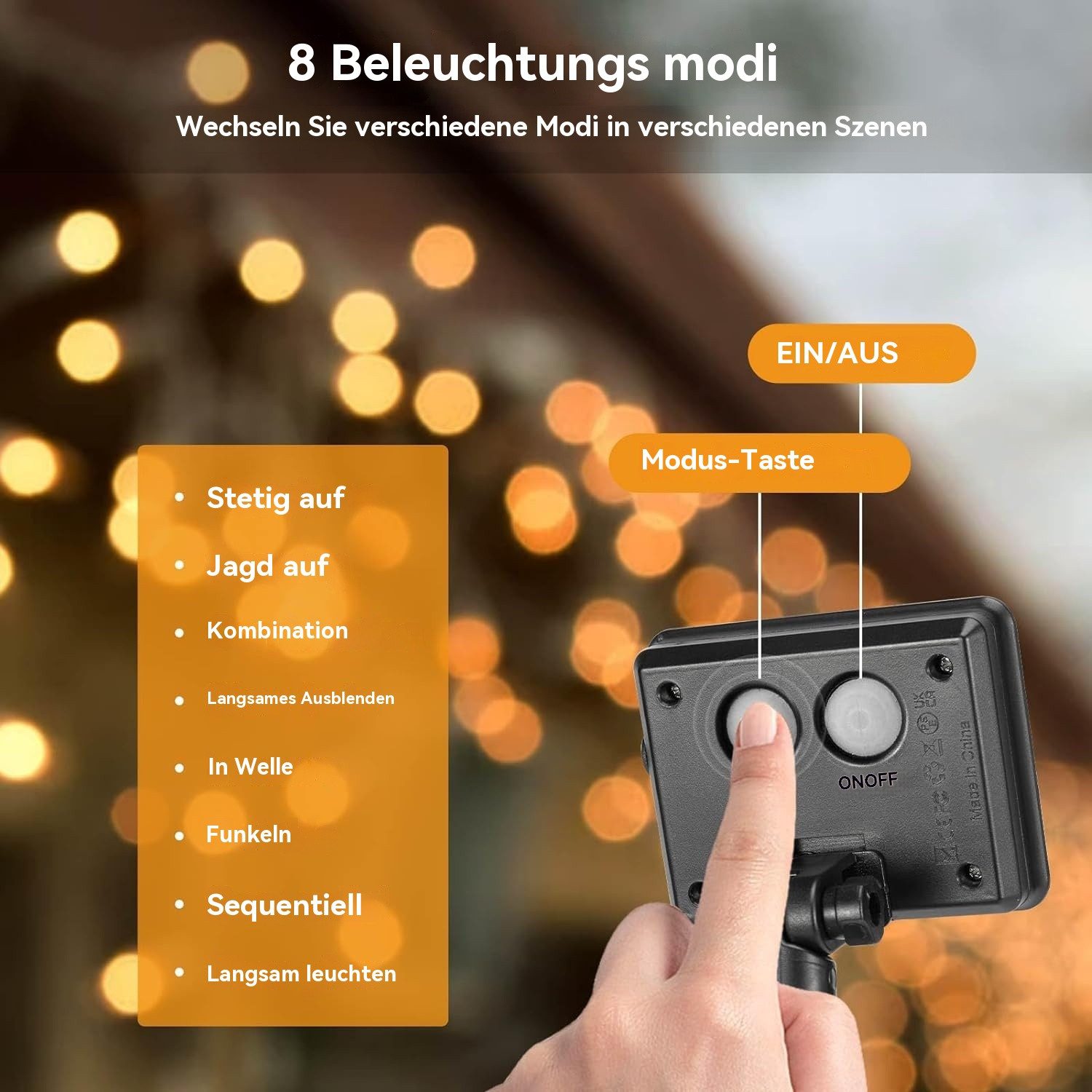 Hikity LED Solarleuchte Solar Lichterkette Aussen günstig online kaufen