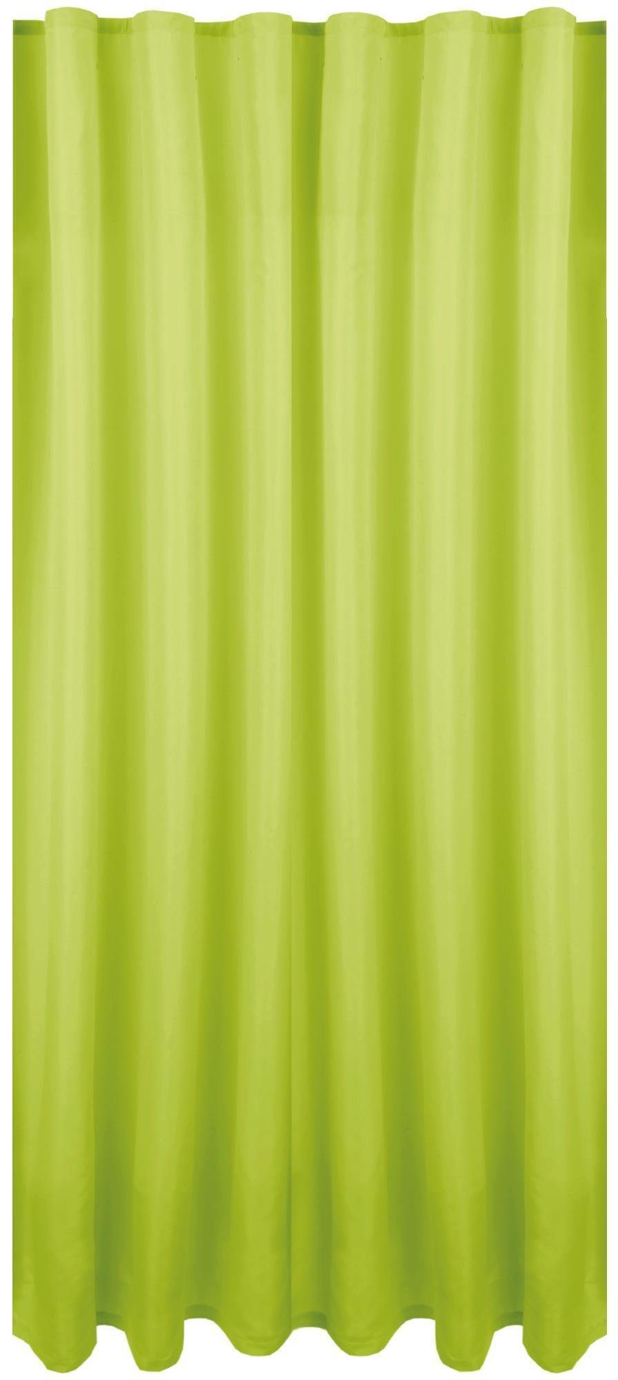 Vorhang, Bestlivings, Kräuselband (1 St), blickdicht, Microfaser, Blickdichte Gardine Fertiggardine mit Kräuselband, in versch. Größen und Farben verfügbar Grün