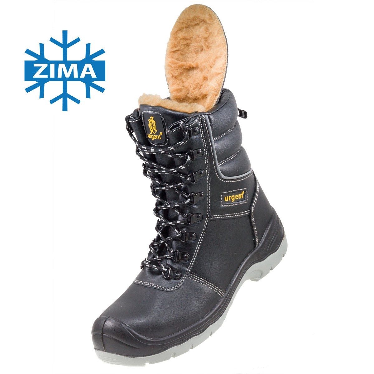 Urgent Arbeitsstiefel Sicherheitsstiefel Winterstiefel Warme Arbeitsschuhe S3 Arbeitsschuh