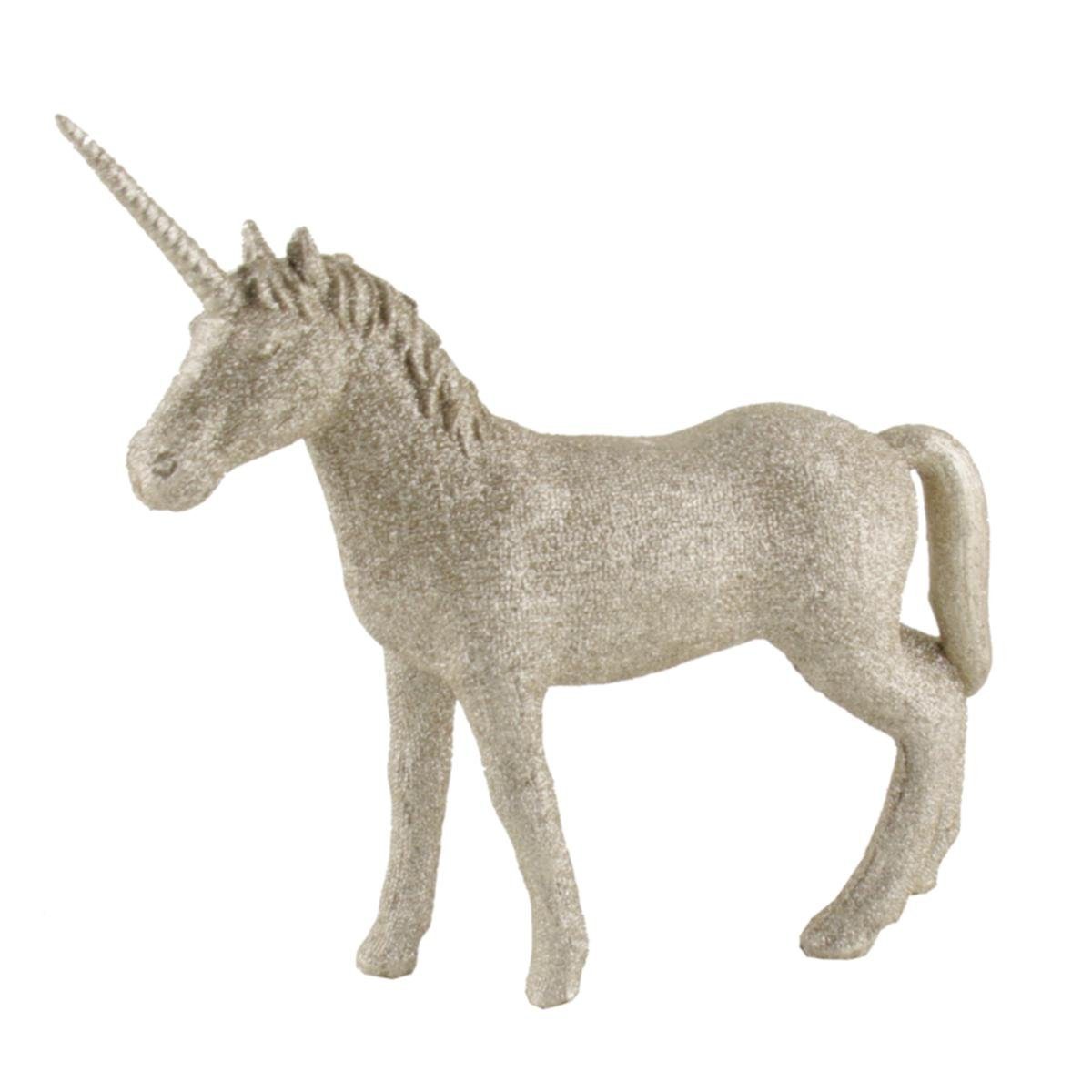 AM Design Tierfigur AM-Design Einhorn silberfarben H ca 23,5cm